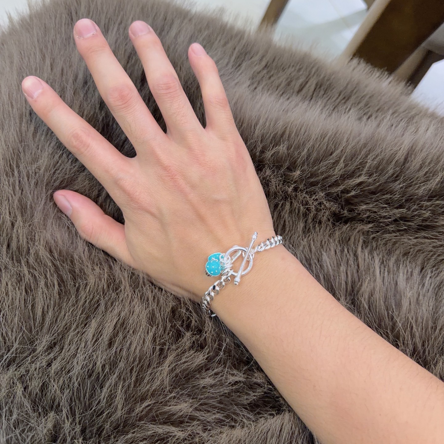 蒂芙尼手链TIFFNY&CO. 专柜精工银版本 明星同款 复古做旧风 原版复刻 纯手工打造 ～正品开模💝