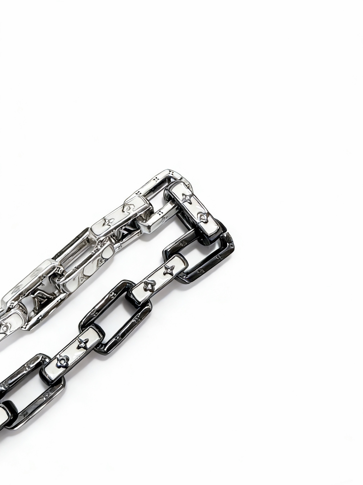 高品质路易威登LV手链🇷🇼原单货🇷🇼专柜新款开模复古潮流时尚必备 男女均可佩戴 情侣款同款 摇滚朋克泰银