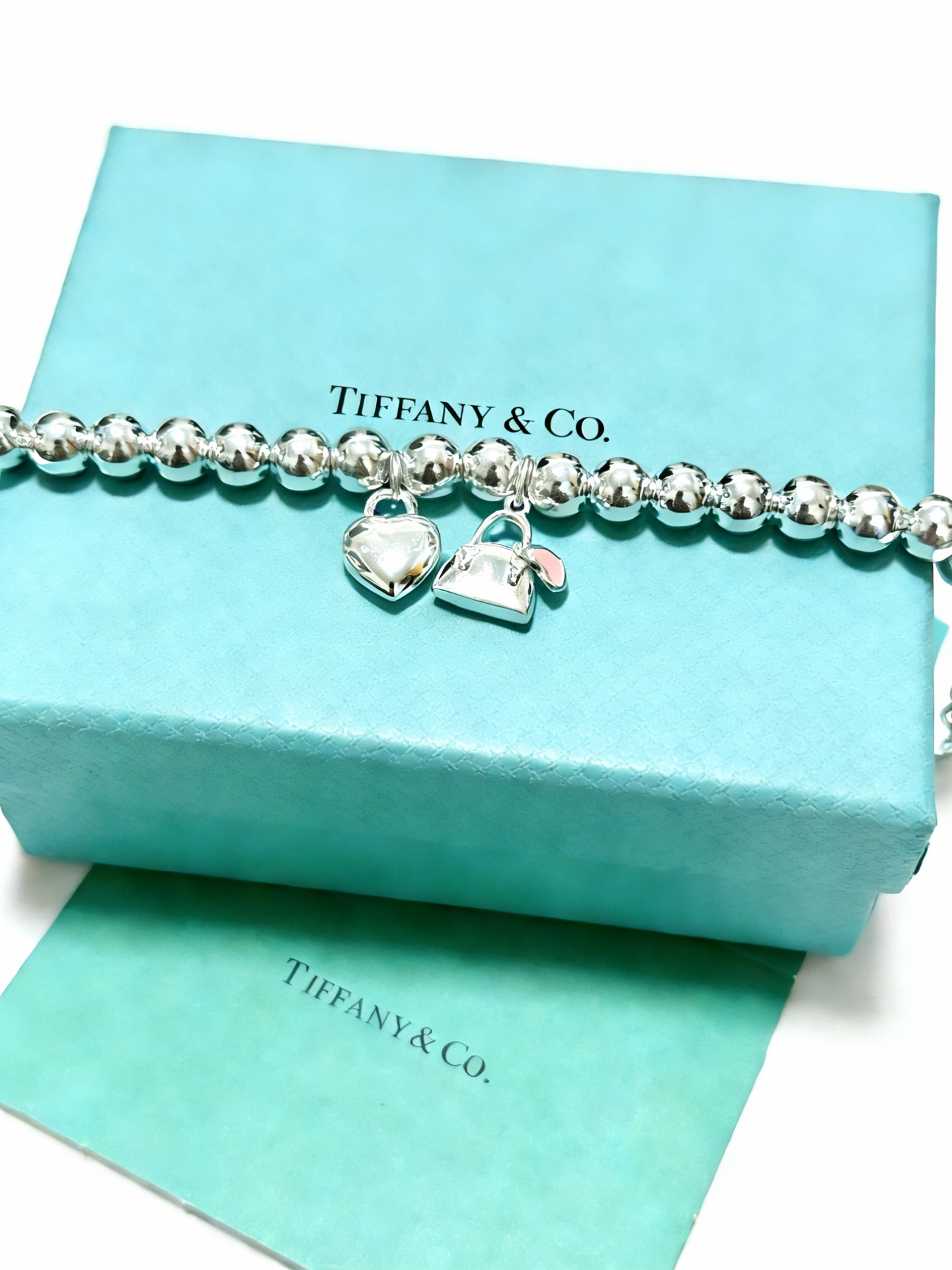 蒂芙尼手链🩵 TIFFNY&CO. 专柜精工银版本手链 明星同款 复古做旧风 原版复刻 纯手工打造 ～正