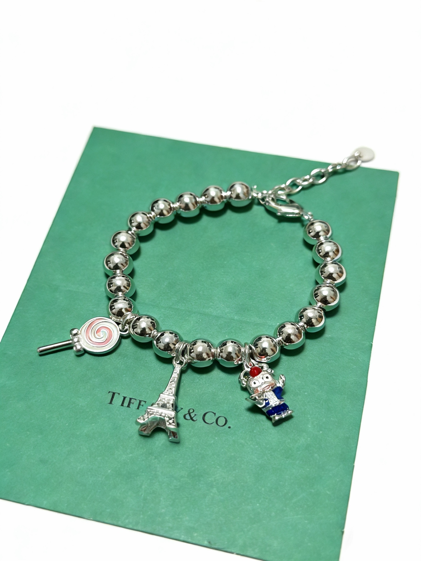 蒂芙尼手链🩵 TIFFNY&CO. 专柜精工银版本手链 明星同款 复古做旧风 原版复刻 纯手工打造 ～正