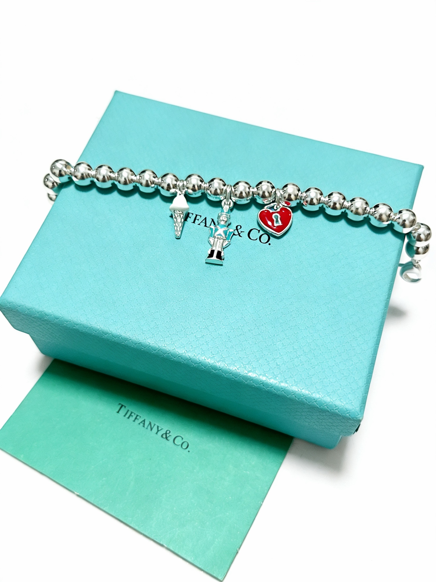 蒂芙尼手链🩵 TIFFNY&CO. 专柜精工银版本手链 明星同款 复古做旧风 原版复刻 纯手工打造 ～正