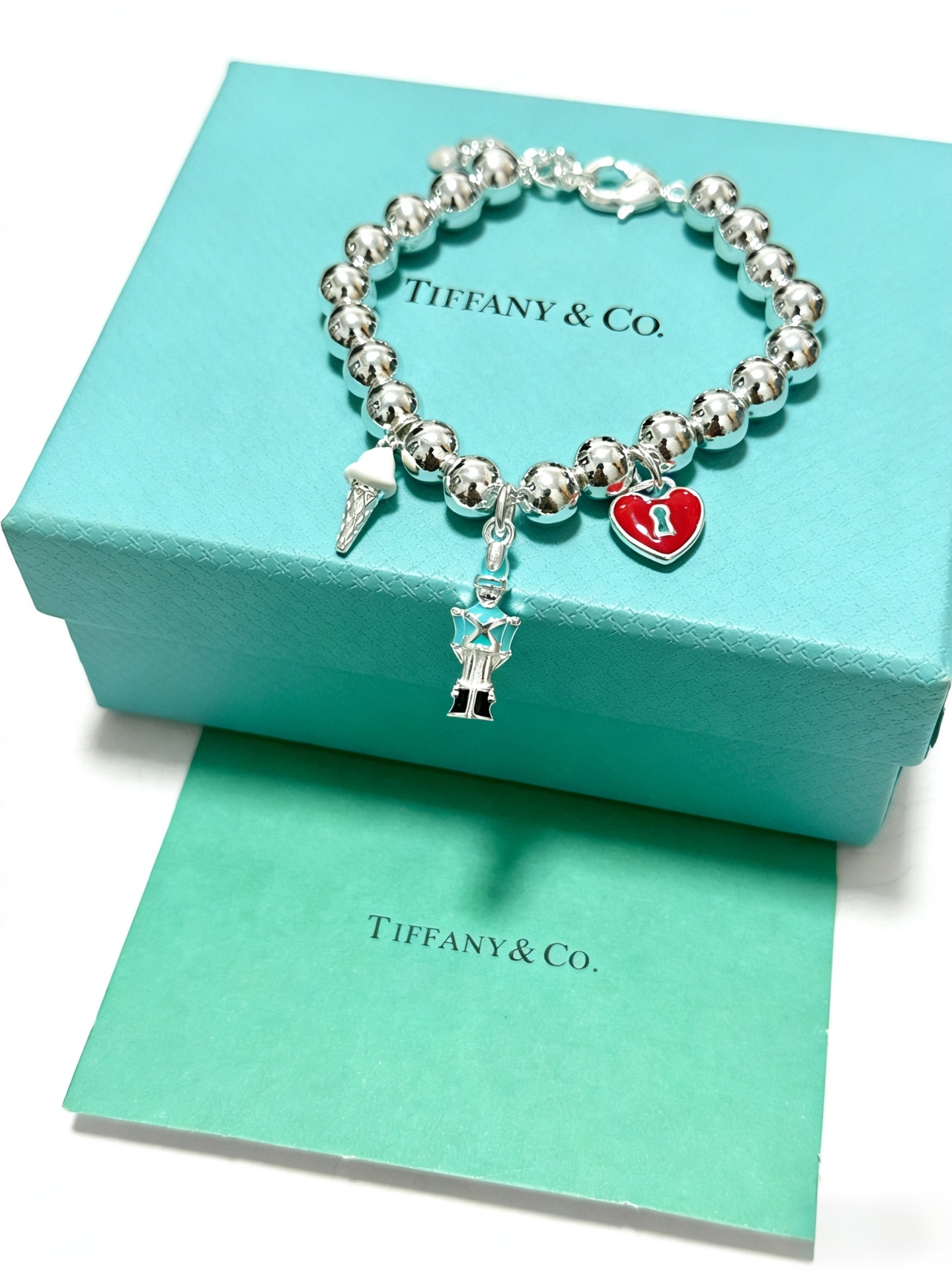 蒂芙尼手链🩵 TIFFNY&CO. 专柜精工银版本手链 明星同款 复古做旧风 原版复刻 纯手工打造 ～正