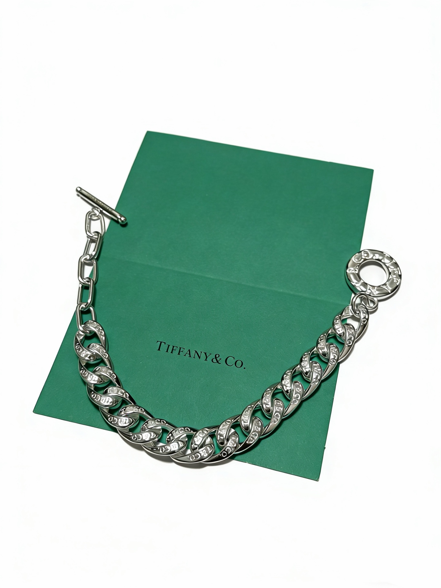 蒂芙尼手链🩵 TIFFNY&CO. 专柜精工银版本 明星同款 复古做旧风 原版复刻 纯手工打造 ～正品开