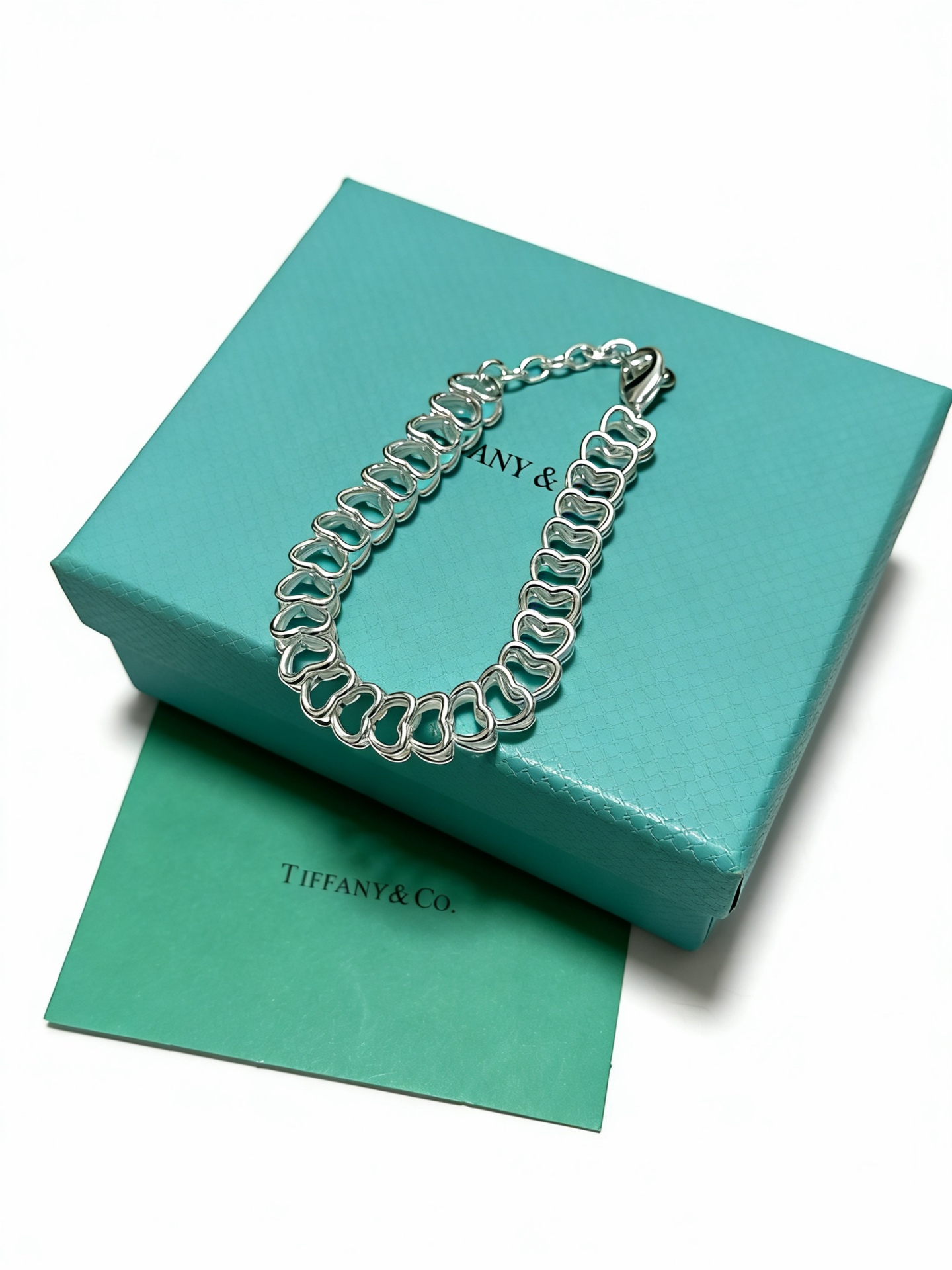 蒂芙尼手链🩵 TIFFNY&CO. 专柜精工银版本 明星同款 复古做旧风 原版复刻 纯手工打造 ～正品开