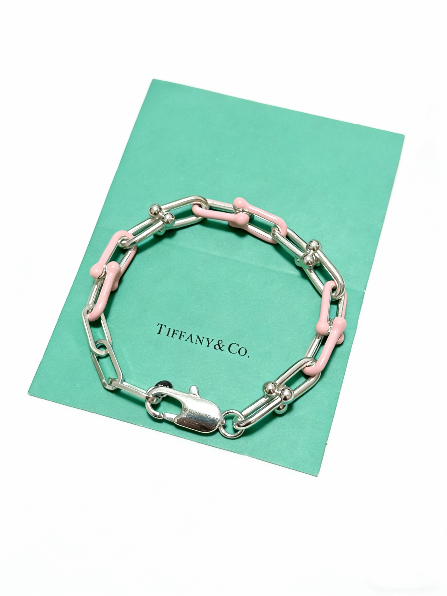 蒂芙尼手链🩵 TIFFNY&CO. 专柜精工银版本 明星同款 复古做旧风 原版复刻 纯手工打造 ～正品开