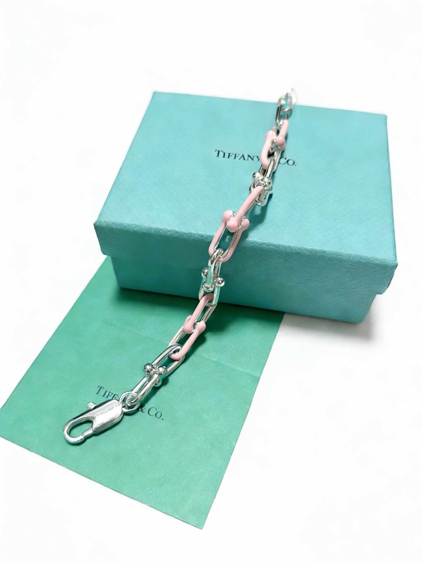 蒂芙尼手链🩵 TIFFNY&CO. 专柜精工银版本 明星同款 复古做旧风 原版复刻 纯手工打造 ～正品开