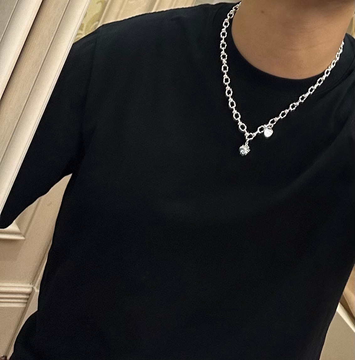 正品新款蒂芙尼项链🩵 TIFFNY&CO. 专柜精工银版本 明星同款 复古做旧风 原版复刻 纯手工打造 