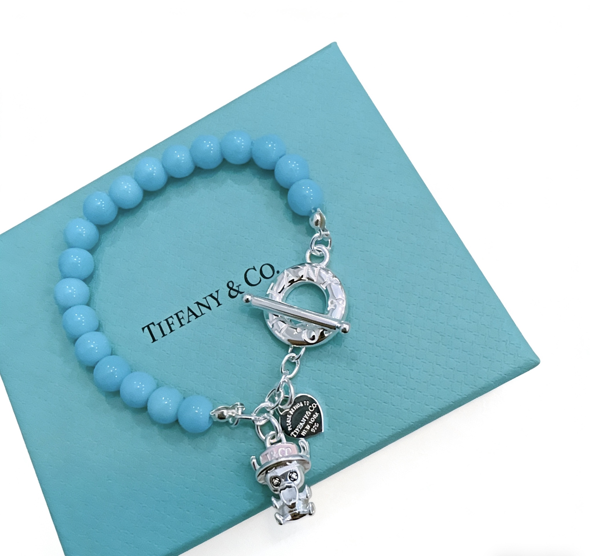 蒂芙尼手链🩵 TIFFNY&CO. 专柜精工银版本 明星同款 复古做旧风 原版复刻 纯手工打造 ～正品开