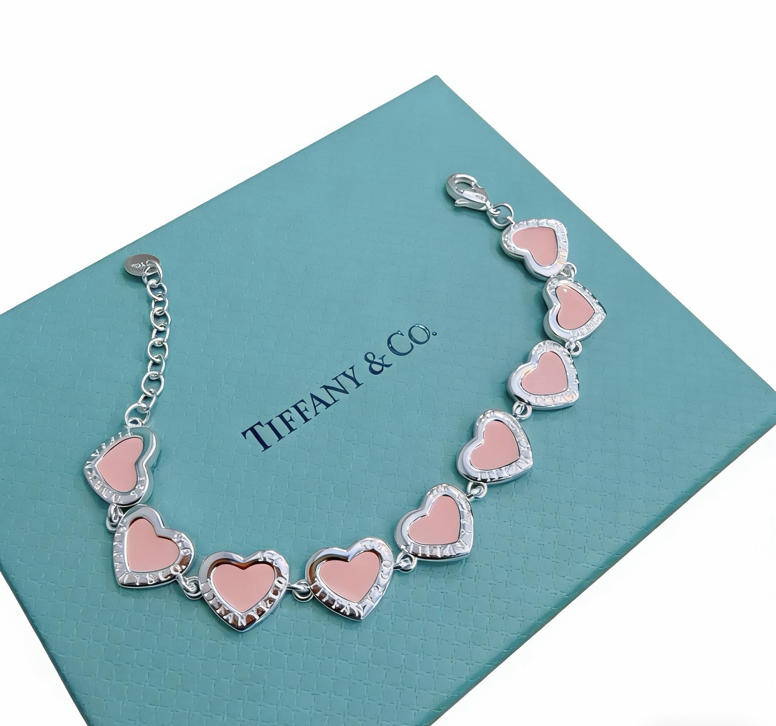 蒂芙尼手链🩵 TIFFNY&CO. 专柜精工银版本手链 明星同款 复古做旧风 原版复刻 纯手工打造 ～正