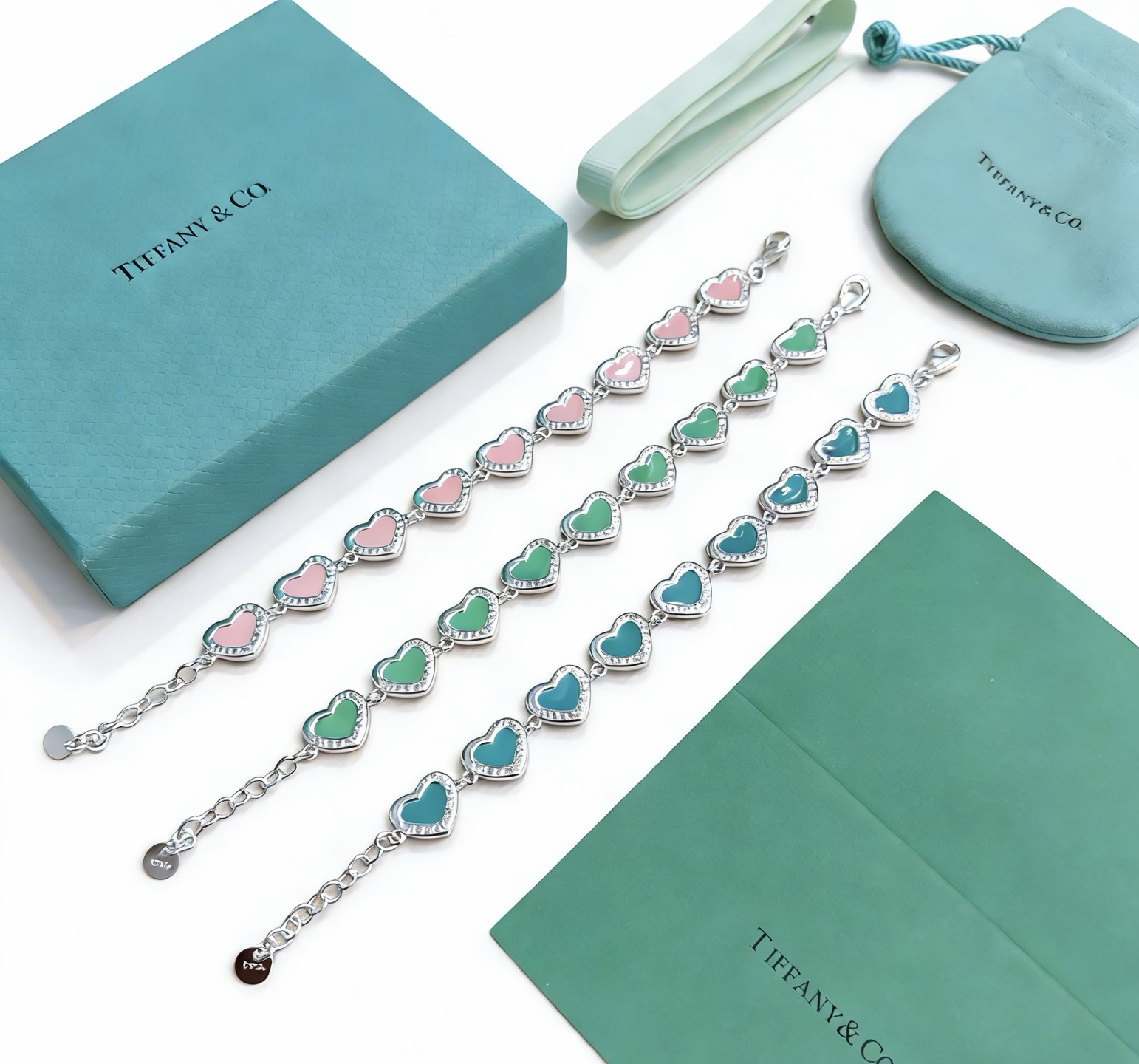 蒂芙尼手链🩵 TIFFNY&CO. 专柜精工银版本手链 明星同款 复古做旧风 原版复刻 纯手工打造 ～正