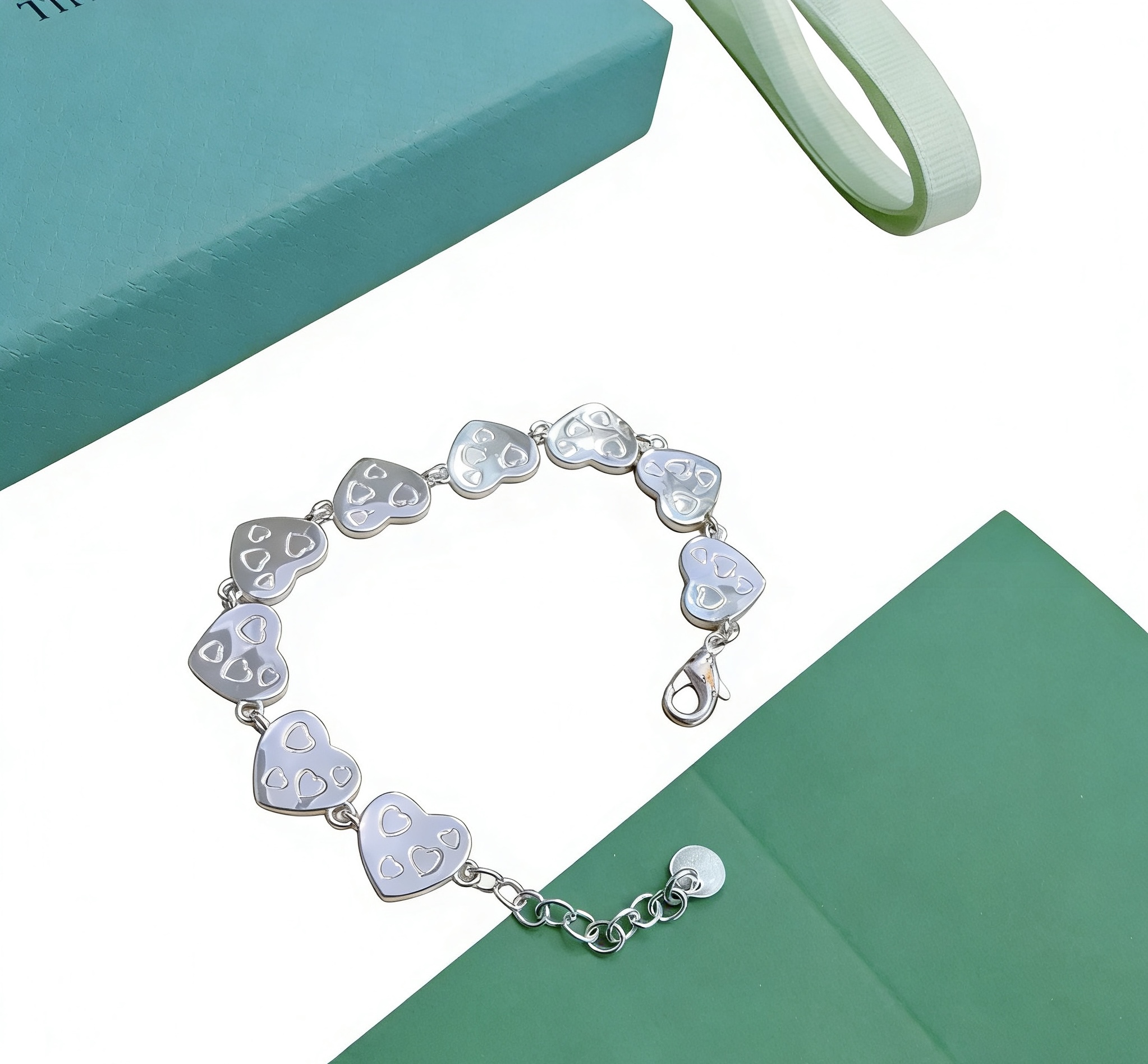 蒂芙尼手链🩵 TIFFNY&CO. 专柜精工银版本手链 明星同款 复古做旧风 原版复刻 纯手工打造 ～正