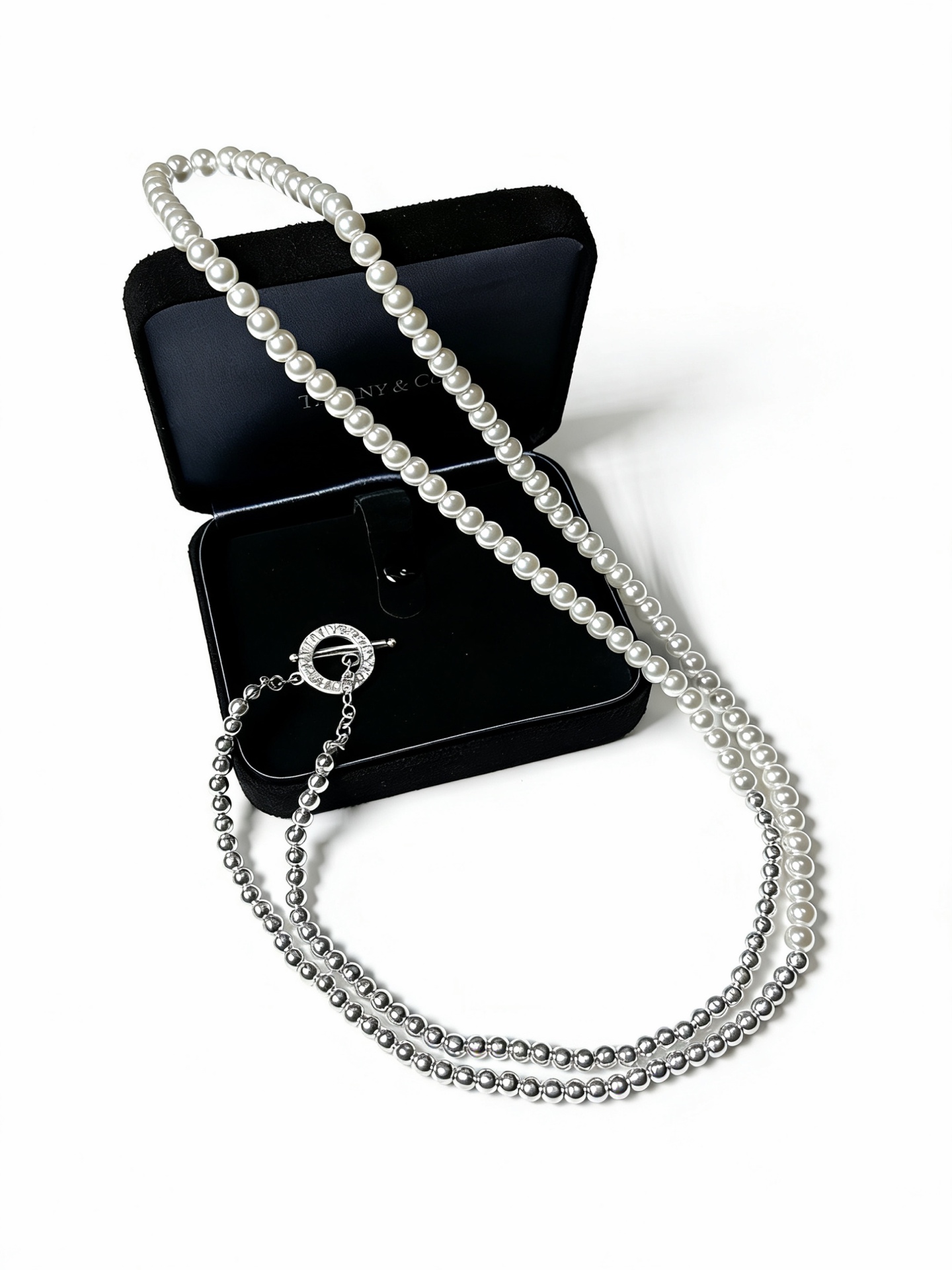 NO:688245,New Tiffany & Co. necklace TIFFNY&CO. Counter Seiko silver version, the same style as the star, retro old style, original replica, purely handmade ~ authentic mold opening, trendy and fashionable must-have, can be worn by both men and women, same style for couples, rock punk silver style, trendy and versatile, same style as the official website (95cm), fine jewelry, tiffany, necklace19860909新款蒂芙尼项链TIFFNY&CO. 专柜精工银版本明星同款 复古做旧风 原版复刻 纯手工打造 ～正品开模潮流时尚必备 男女均可佩戴 情侣款同款 摇滚朋克银风格 潮流百搭 官网同款（95cm）,饰品精品,tiffany,necklace,Jewelry