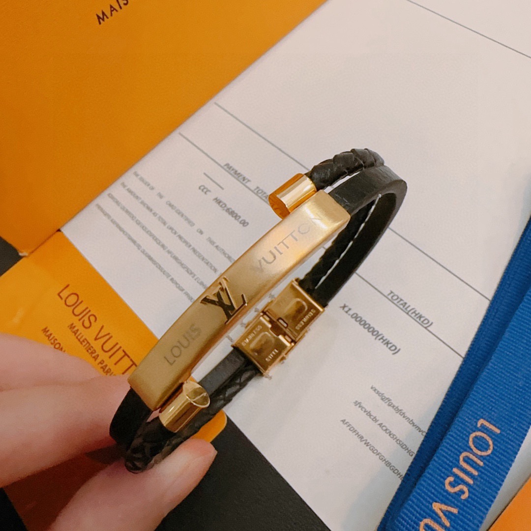 Louis Vuitton 高品质LV路易威登牛皮手绳手链