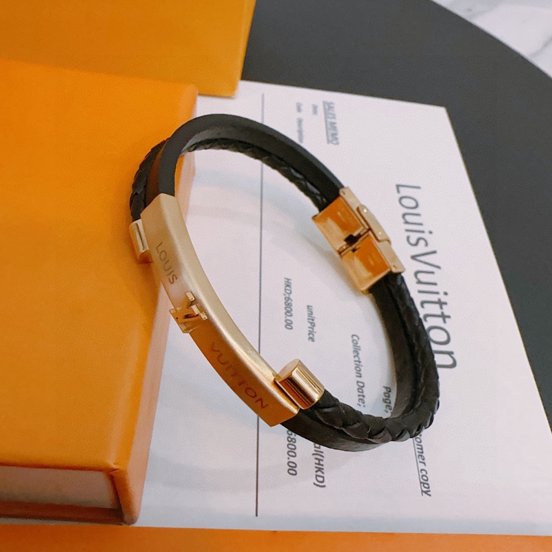 Louis Vuitton 高品质LV路易威登牛皮手绳手链