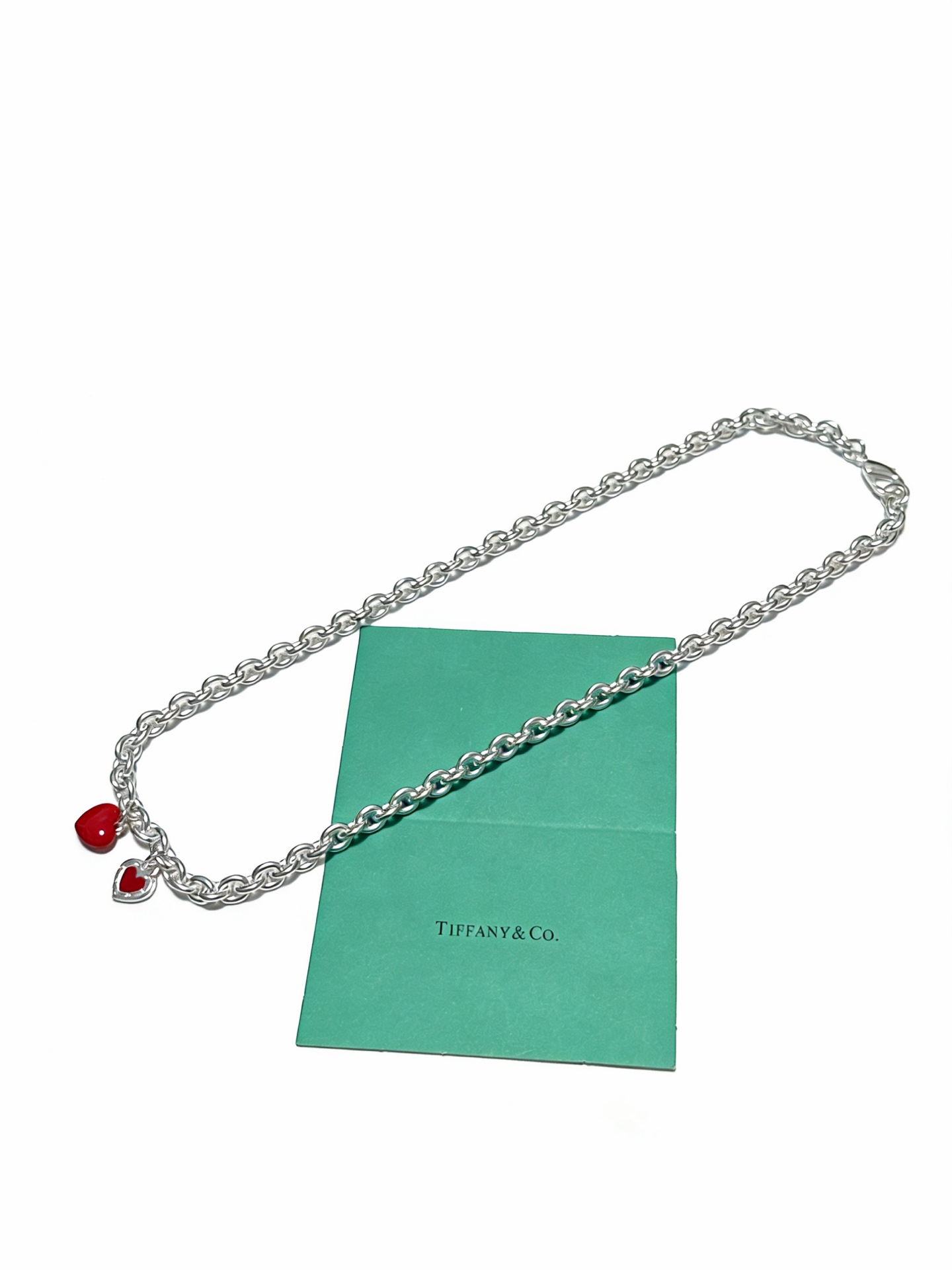 💰180 蒂芙尼项链🩵 TIFFNY&CO. 专柜精工银版本   明星同款 复古做旧风 原版复刻 纯手工打造 ～正品开模💝潮流时尚必备 男女均可佩戴 情侣款同款 摇滚朋克银风格  潮流百搭 官网同款💯