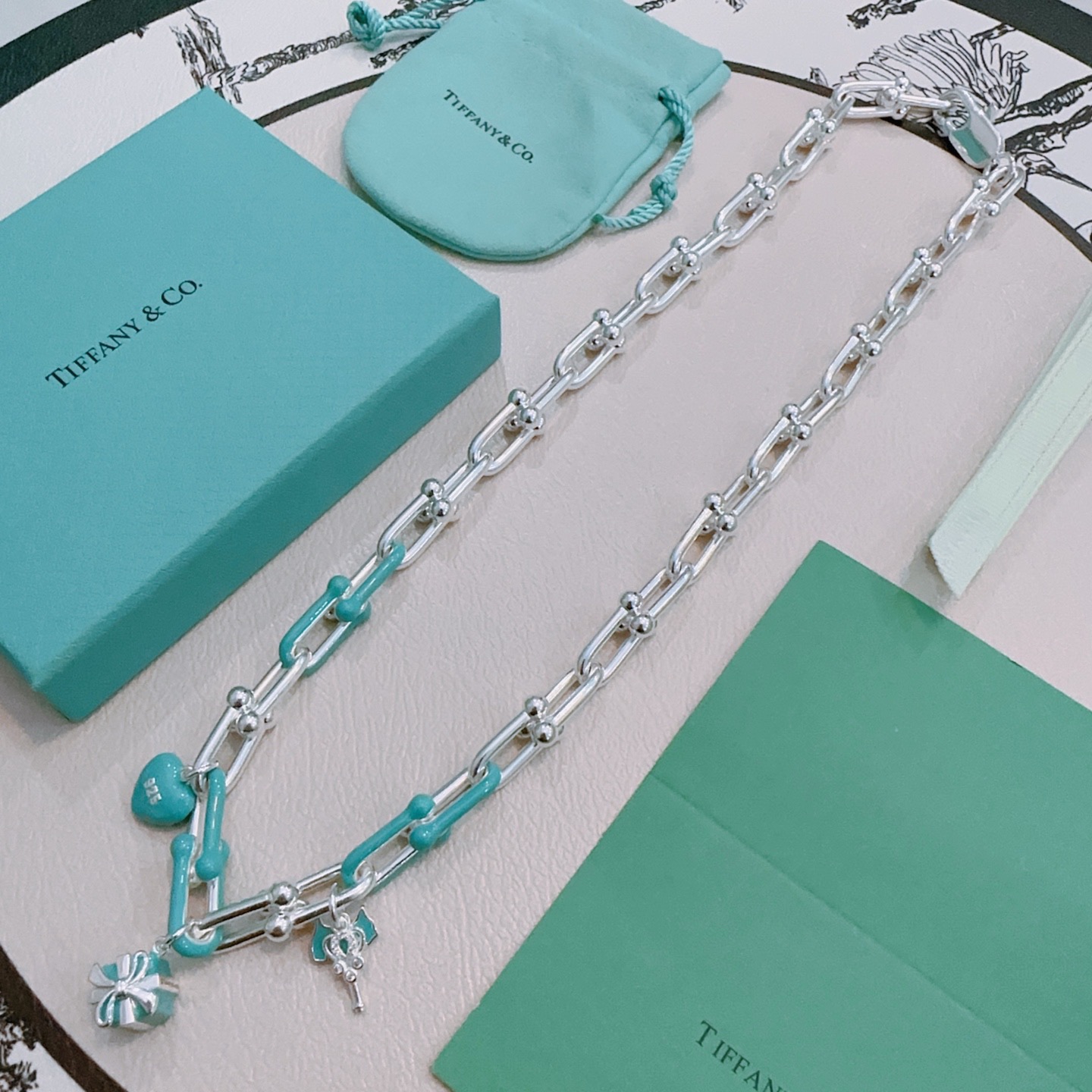 Tiffany & Co. 新款蓝钻蒂芙尼项链TIFFNY&CO
