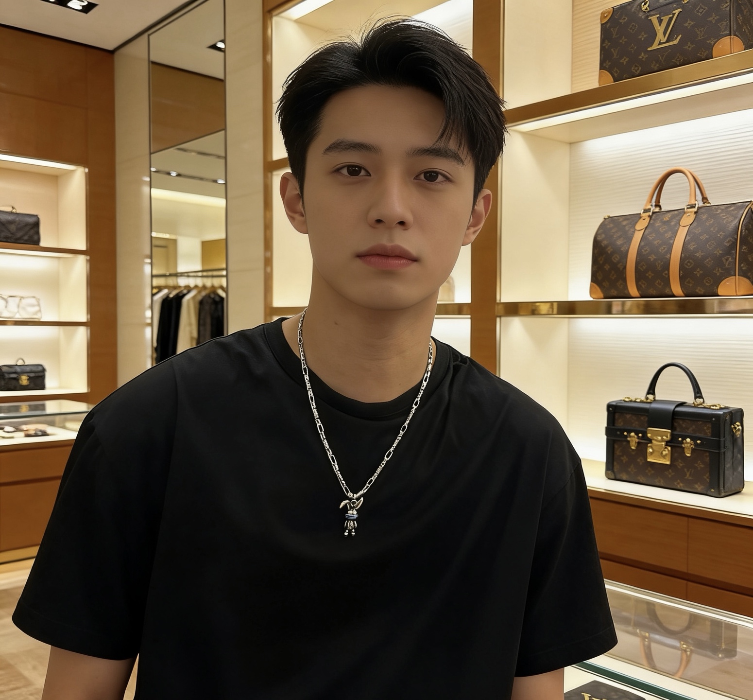 NO:724855,Louis Vuitton LV necklace original single goods counter new open mold retro trendy fashion must-have. Can be worn by both men and women. The same style for couples. Rock punk Thai silver style. Retro elements. Trendy and versatile. The latest chain of the same necklace on the official website is higher grade. Star classic necklace series retro silver necklace. The chain length is 60 cm and the length can be changed. The details are distressed. Non-market glossy version. This has been on the market. This is a hot-selling model in LV. It goes well with trendy clothes, jewelry boutiques, louis vuitton, louis  vuitton,necklace19860909路易威登 LV项链原单货专柜新款开模复古潮流时尚必备 男女均可佩戴 情侣款同款 摇滚朋克泰银风格 复古元素 潮流百搭 官网同款项链最新款链条档次更高明星经典款项链系列复古银项链 链长60厘米可改长度 细节对版做旧处理 非市面亮面版型 这款一直在出 LV里面热卖款 非常好搭配潮流衣服,饰品精品,louis vuitton,louis vuitton,necklace,Jewelry