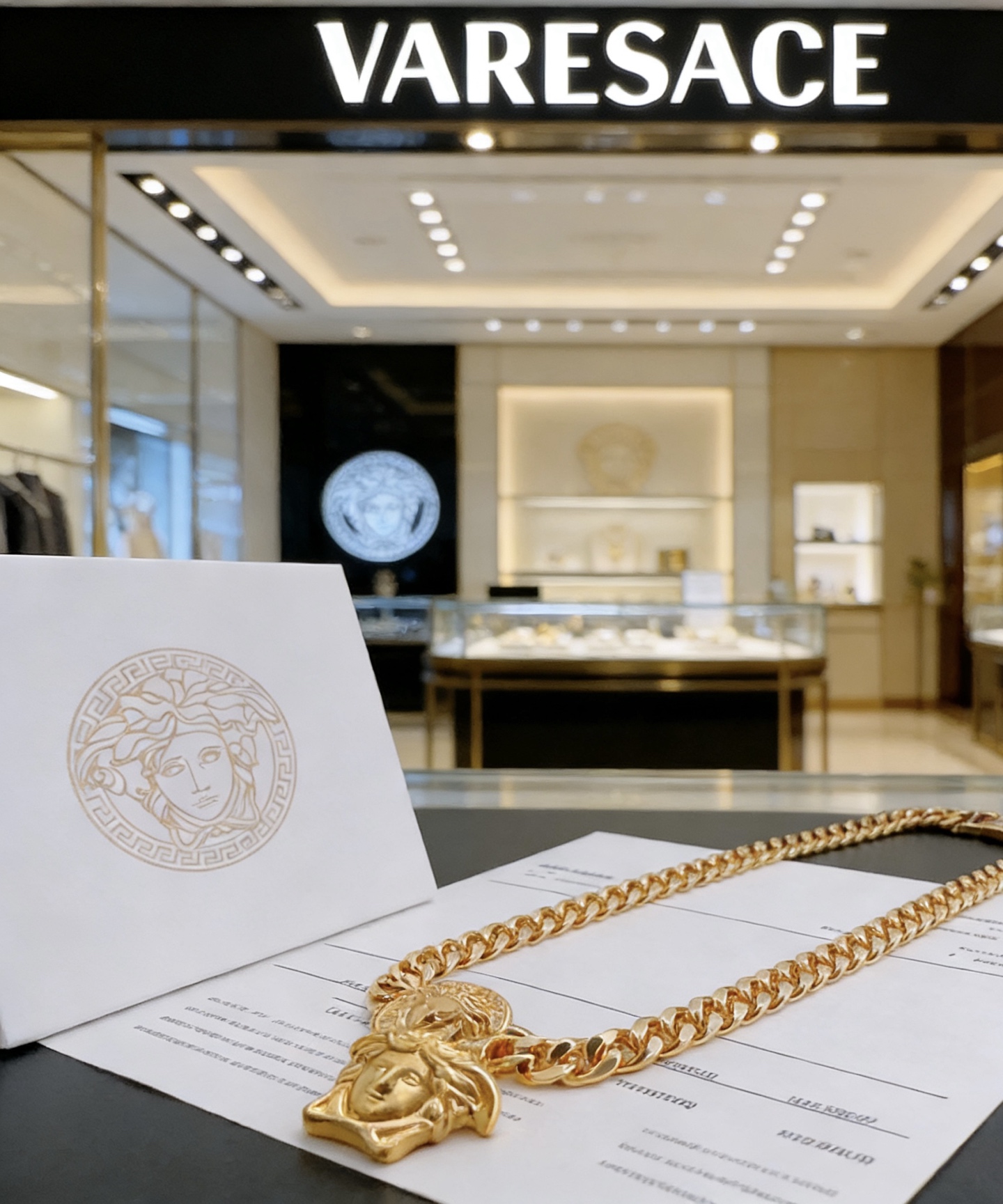 Versace 高品质范思哲项链美杜莎头像 新款开模