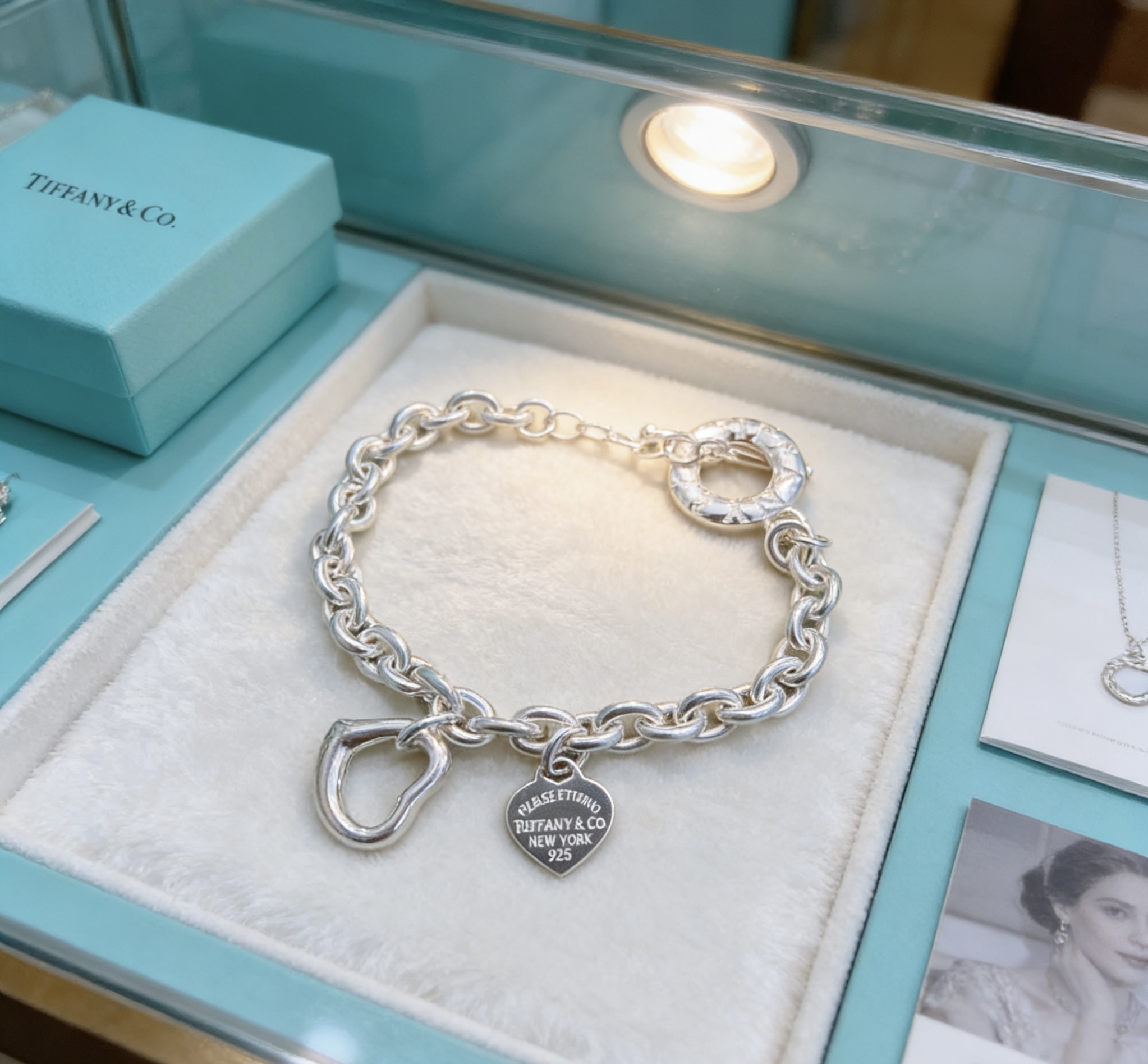 新款蒂芙尼手链TIFFNY&CO. 专柜精工银版本 明星同款 复古做旧风 原版复刻 纯手工打造 ～正品开