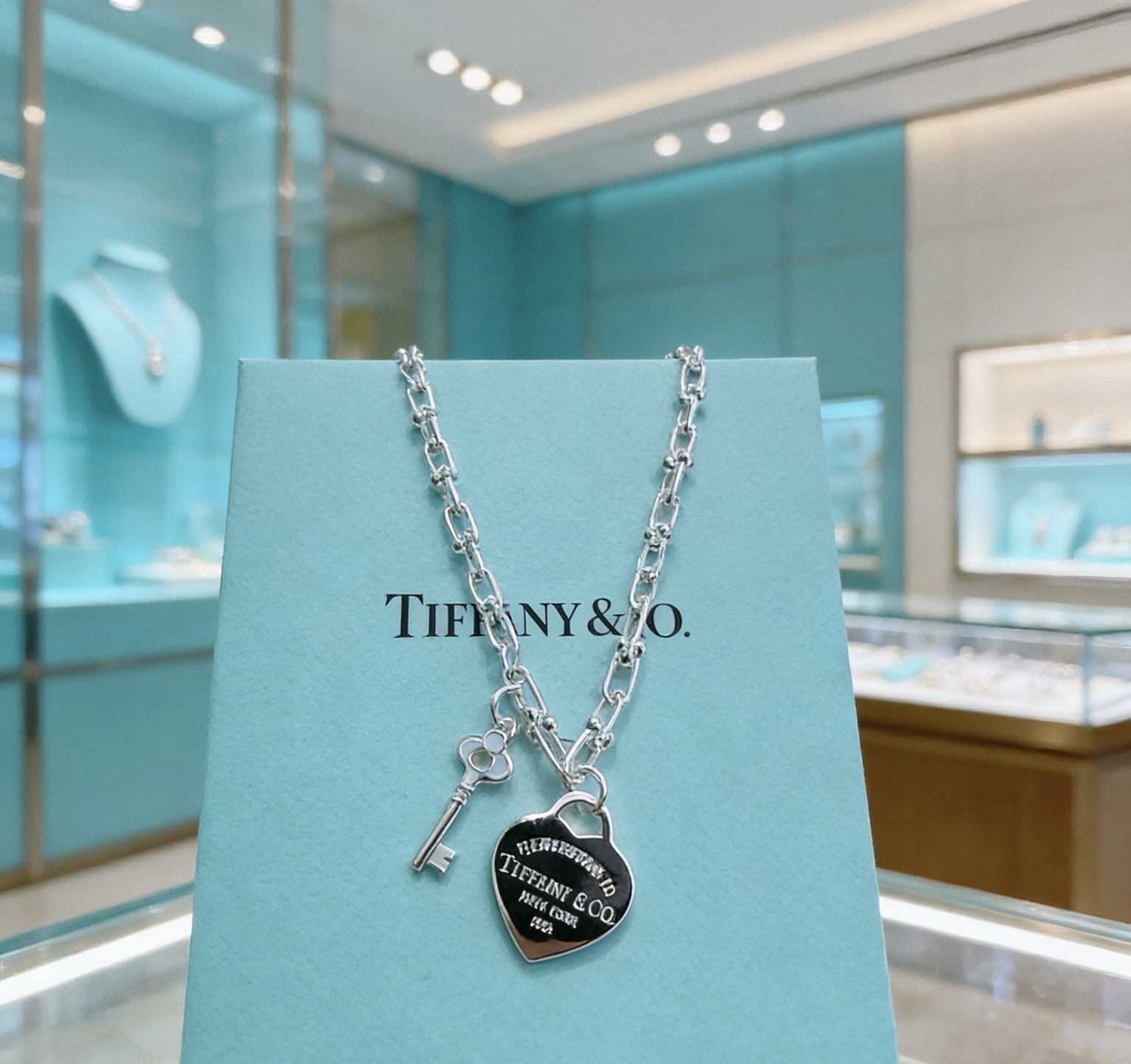 蒂芙尼🩵 TIFFNY&CO. 专柜精工银版本 明星同款 复古做旧风 原版复刻 纯手工打造 ～正品开模💝