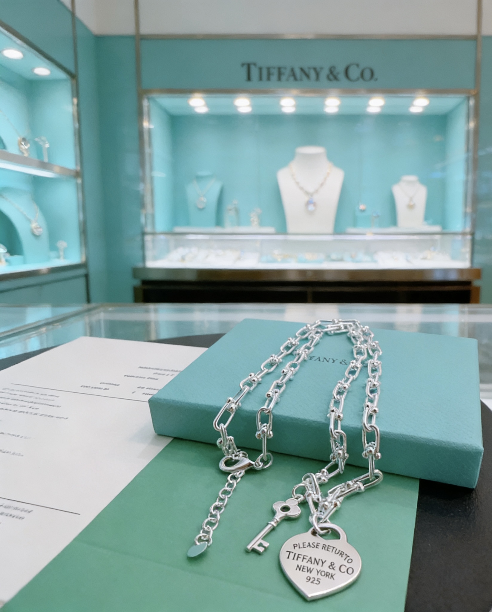 蒂芙尼🩵 TIFFNY&CO. 专柜精工银版本 明星同款 复古做旧风 原版复刻 纯手工打造 ～正品开模💝