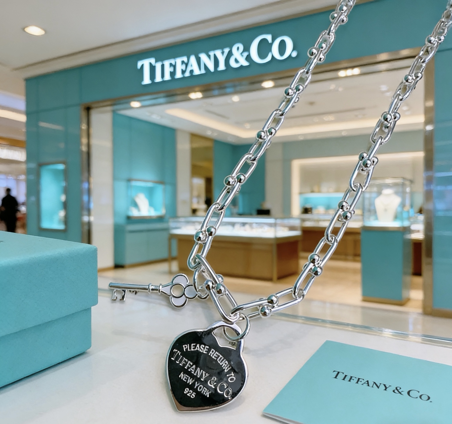 蒂芙尼🩵 TIFFNY&CO. 专柜精工银版本 明星同款 复古做旧风 原版复刻 纯手工打造 ～正品开模💝