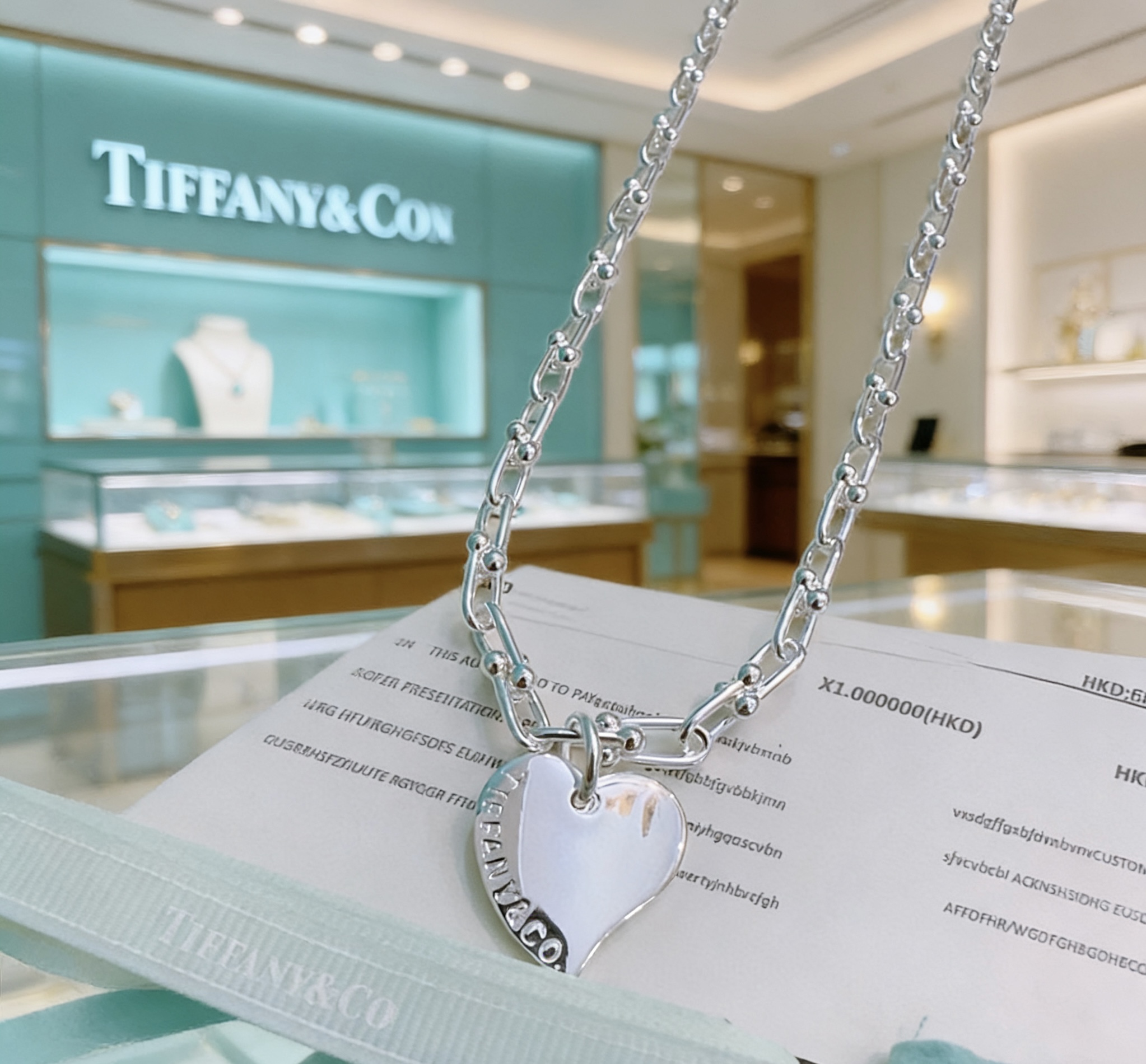蒂芙尼🩵 TIFFNY&CO. 专柜精工银版本 明星同款 复古做旧风 原版复刻 纯手工打造 ～正品开模💝