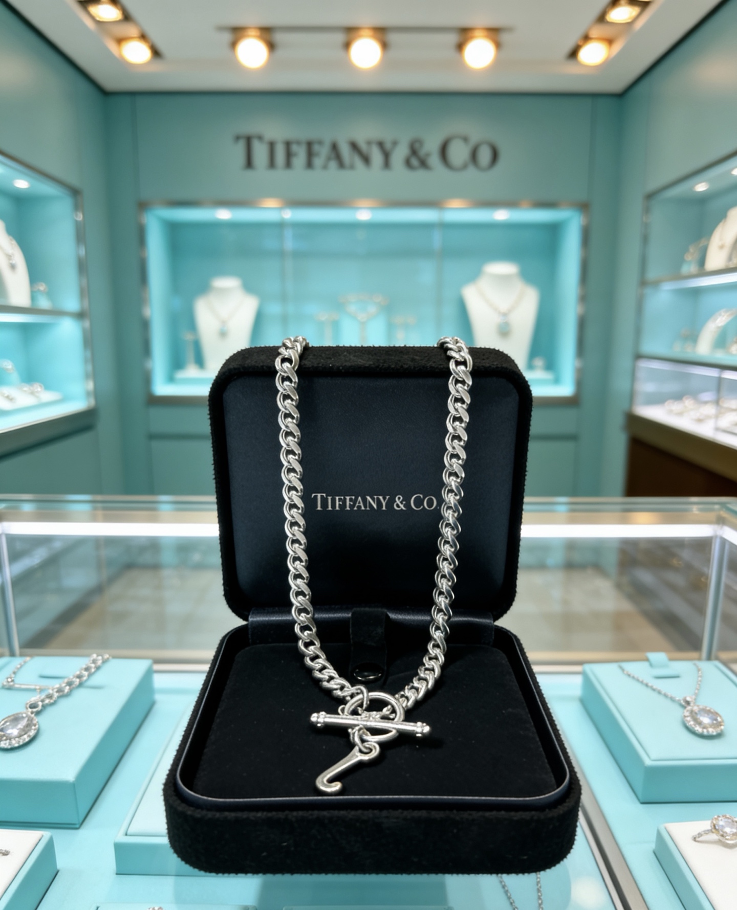 蒂芙尼项链🩵 TIFFNY&CO. 专柜精工银版本 明星同款 复古做旧风 原版复刻 纯手工打造 ～正品开