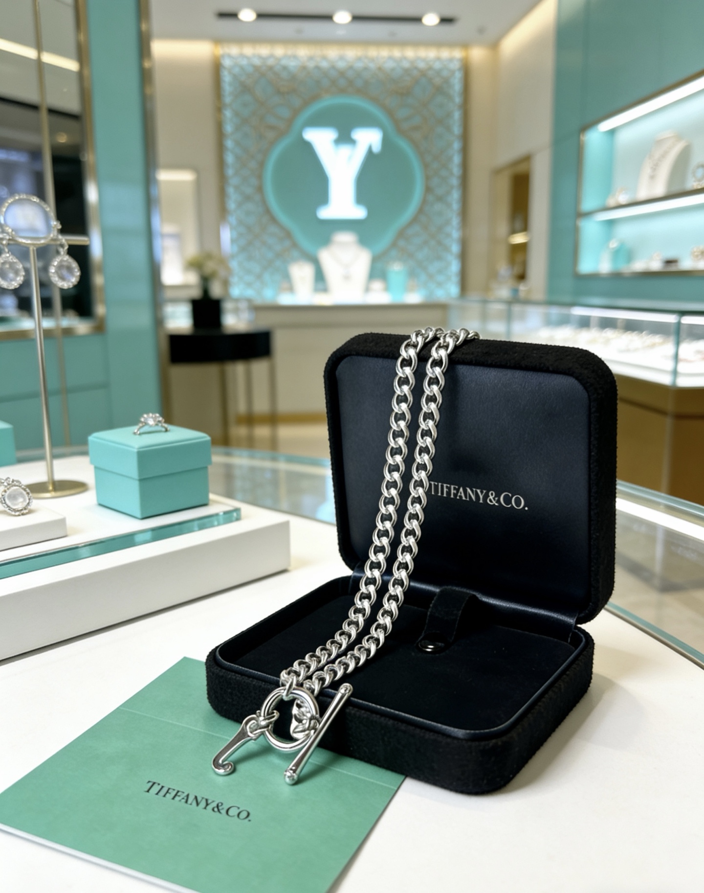 蒂芙尼项链🩵 TIFFNY&CO. 专柜精工银版本 明星同款 复古做旧风 原版复刻 纯手工打造 ～正品开