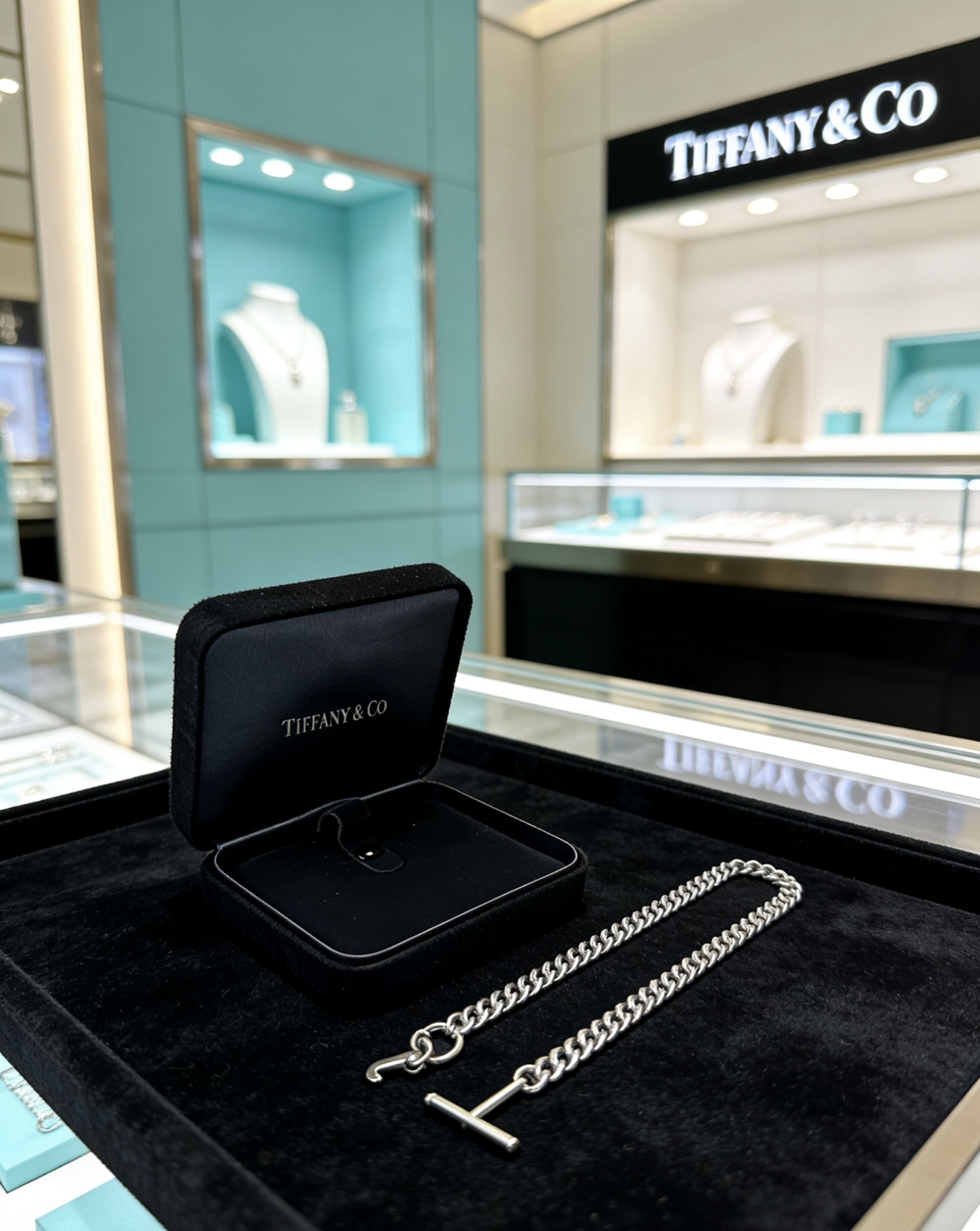 蒂芙尼项链🩵 TIFFNY&CO. 专柜精工银版本 明星同款 复古做旧风 原版复刻 纯手工打造 ～正品开