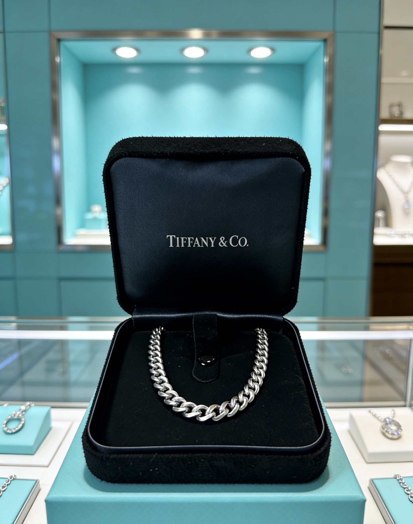 蒂芙尼项链🩵 TIFFNY&CO. 专柜精工银版本 明星同款 复古做旧风 原版复刻 纯手工打造 ～正品开