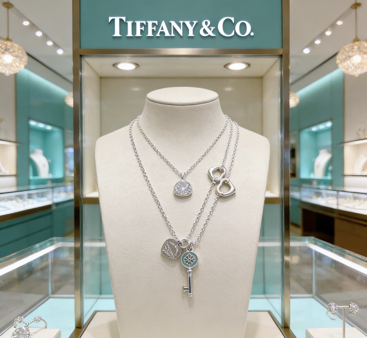 Tiffany & Co. 蒂芙尼项链TIFFNY&CO 精工银版本