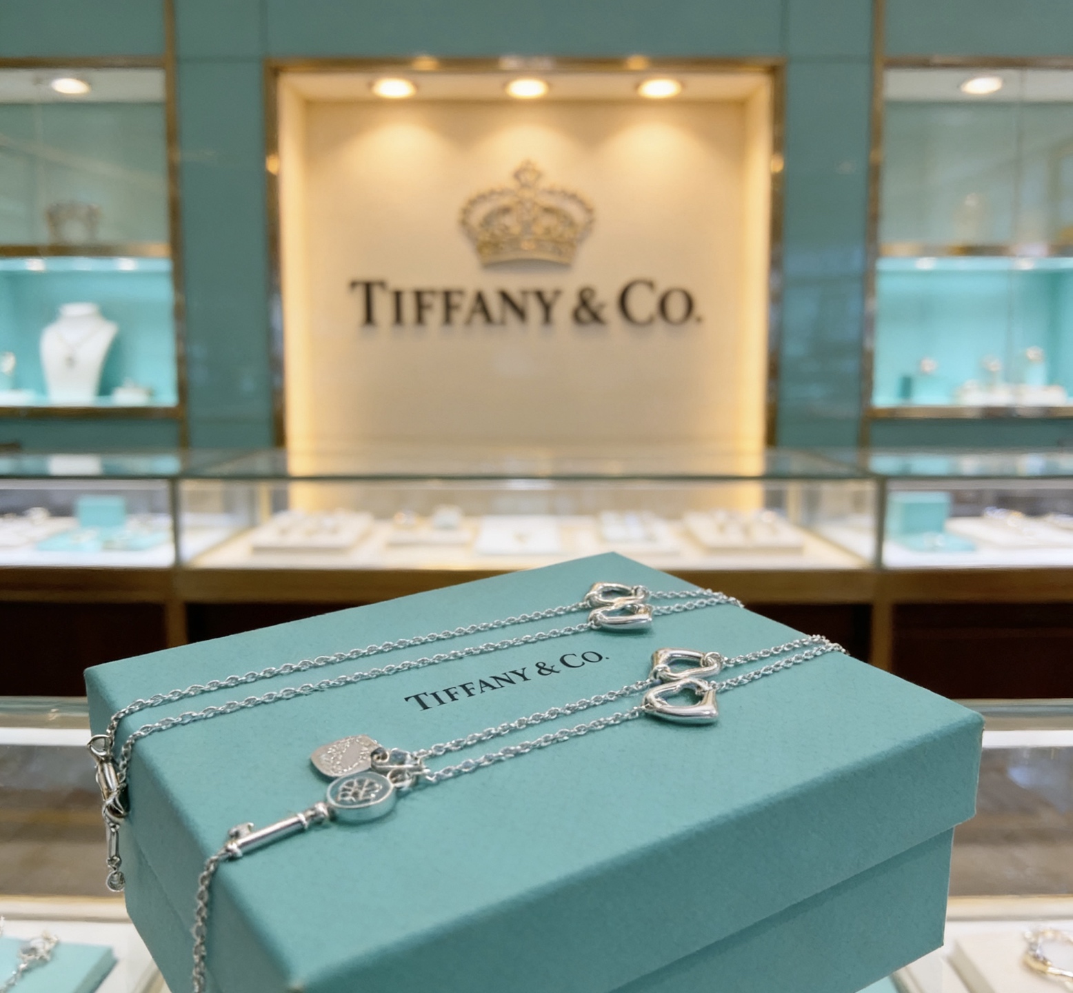 Tiffany & Co. 蒂芙尼项链TIFFNY&CO 精工银版本