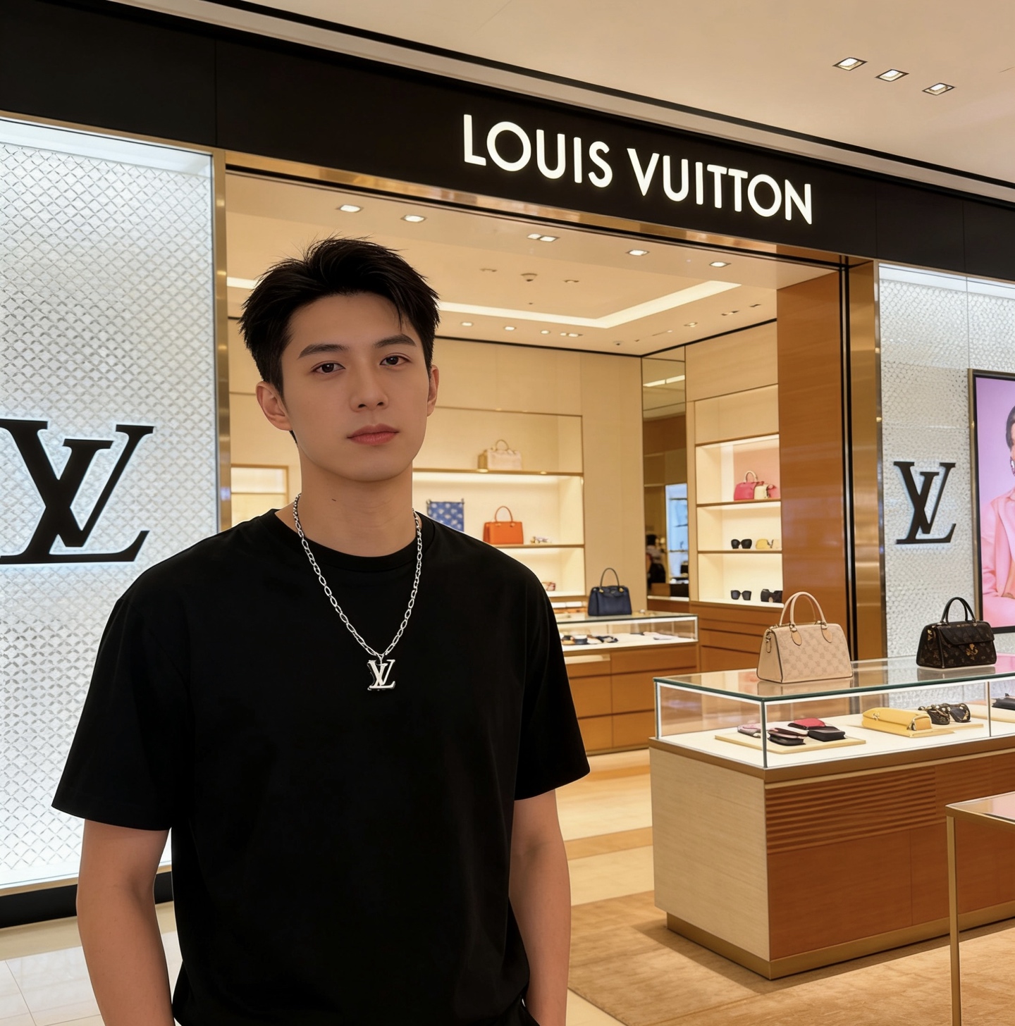 新款路易威登 LV项链🇷🇼原单货🇷🇼专柜新款开模复古潮流时尚必备 男女均可佩戴 情侣款同款 摇滚朋克泰银