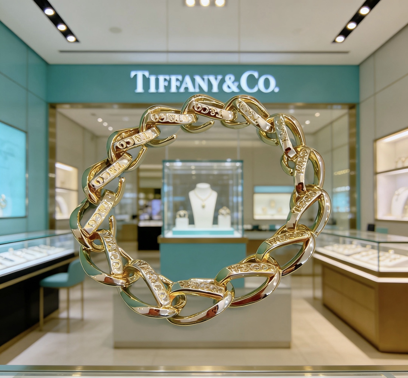 蒂芙尼手链🩵 TIFFNY&CO. 专柜精工银版本 明星同款 复古做旧风 原版复刻 纯手工打造 ～正品开