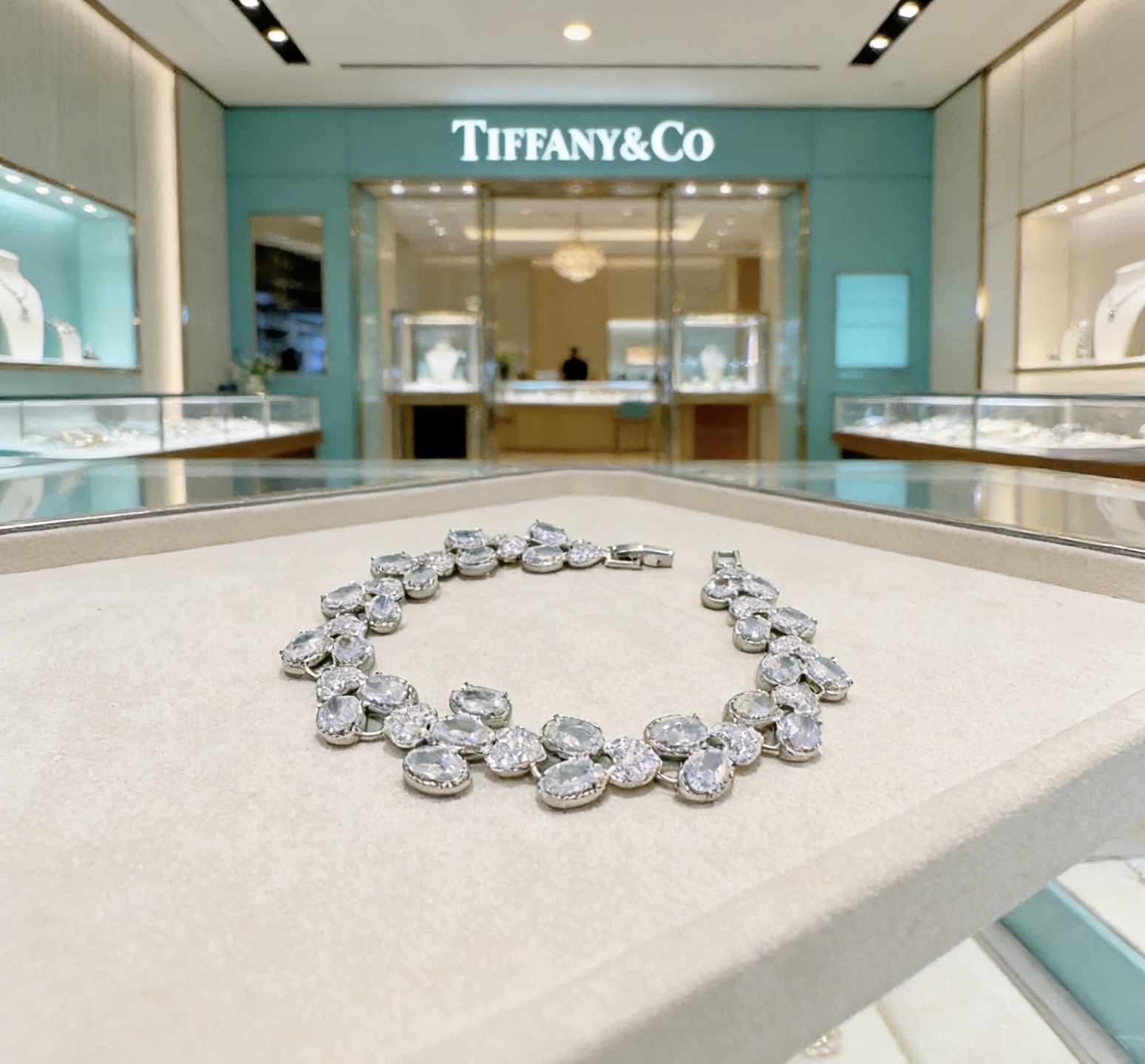 独家订制 ✨Tiff 蒂芙尼手链纪念款 花絮 马眼 手链 💘采用高碳钻 💎 顶级亚金材质镶嵌 铂金镶钻设