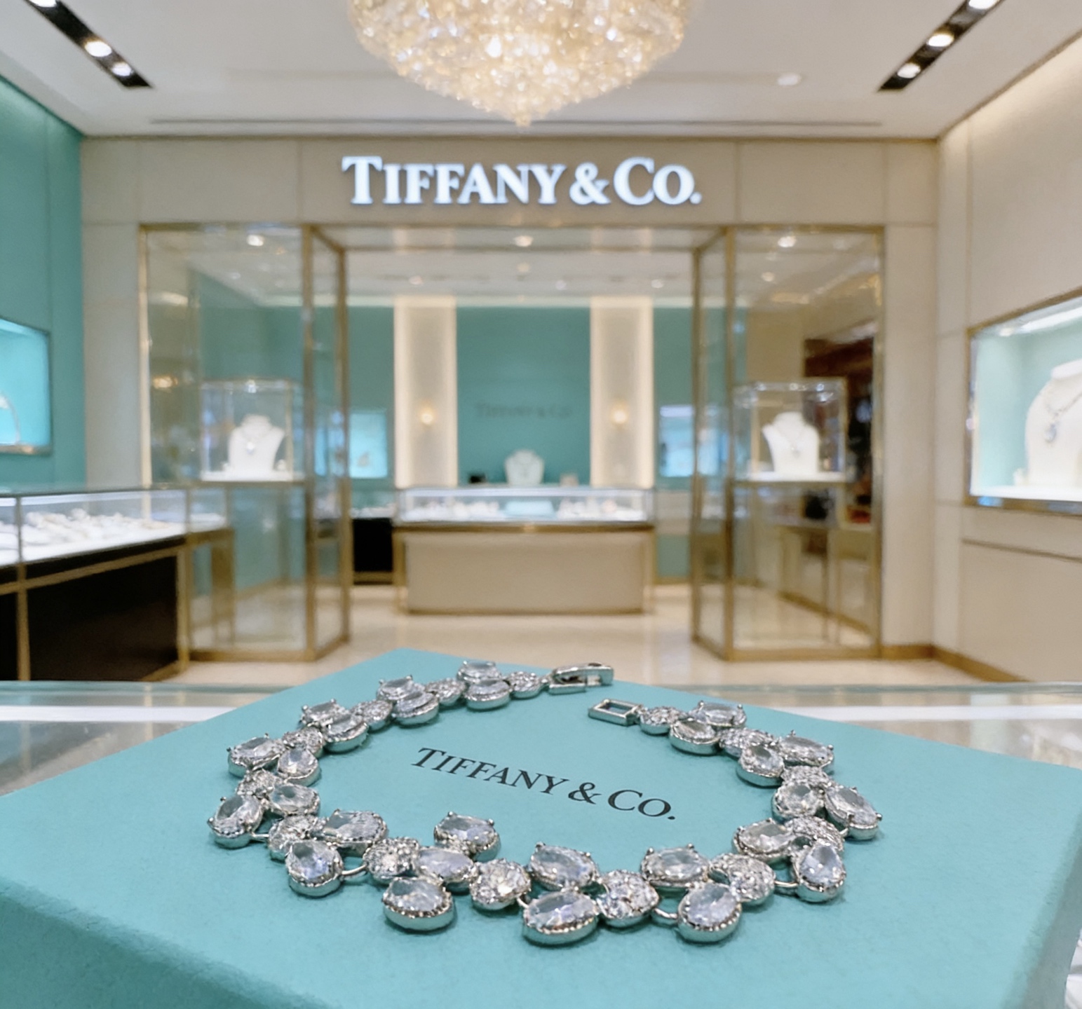 独家订制 ✨Tiff 蒂芙尼手链纪念款 花絮 马眼 手链 💘采用高碳钻 💎 顶级亚金材质镶嵌 铂金镶钻设