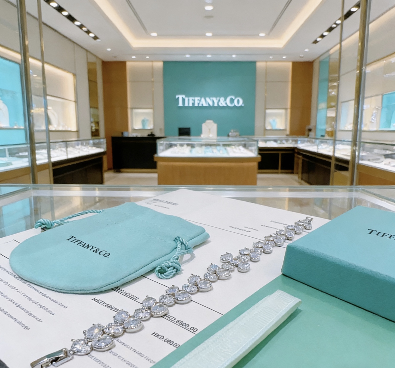 独家订制 ✨Tiff 蒂芙尼手链纪念款 花絮 马眼 手链 💘采用高碳钻 💎 顶级亚金材质镶嵌 铂金镶钻设