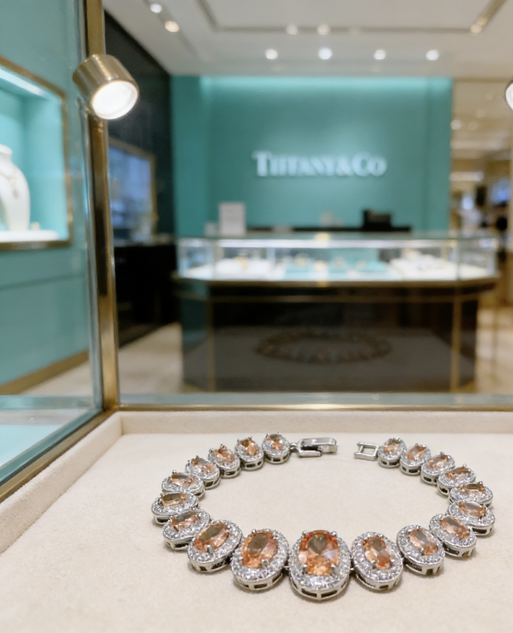 独家订制 ✨Tiff 蒂芙尼手链纪念款 花絮 马眼 手链 💘采用高碳钻 💎 顶级亚金材质镶嵌 铂金镶钻设