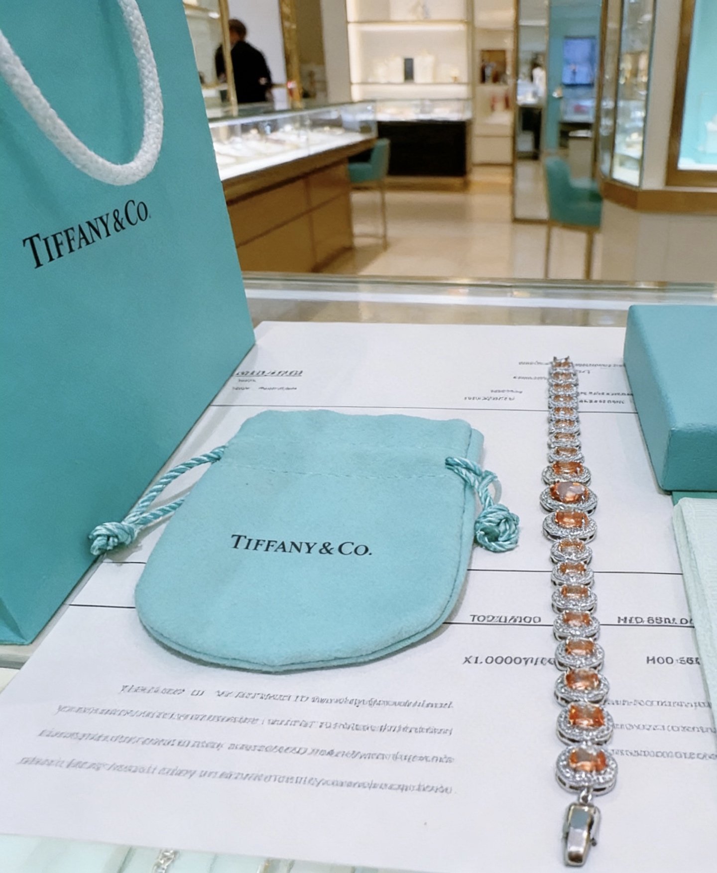 独家订制 ✨Tiff 蒂芙尼手链纪念款 花絮 马眼 手链 💘采用高碳钻 💎 顶级亚金材质镶嵌 铂金镶钻设