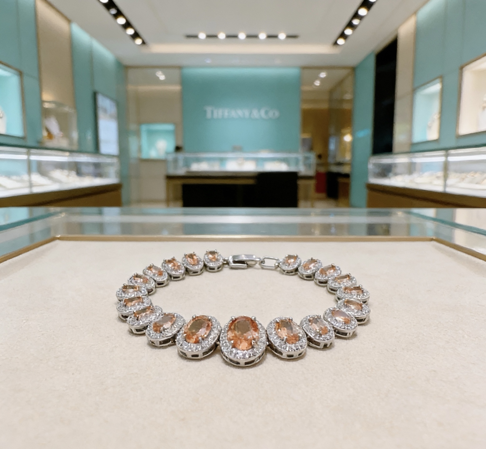 独家订制 ✨Tiff 蒂芙尼手链纪念款 花絮 马眼 手链 💘采用高碳钻 💎 顶级亚金材质镶嵌 铂金镶钻设