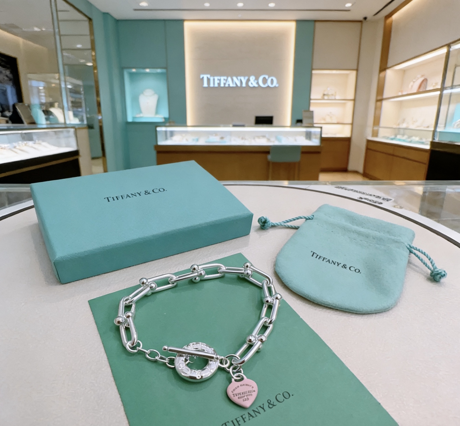 蒂芙尼手链🩵 TIFFNY&CO. 专柜精工银版本 明星同款 原版复刻 纯手工打造 ～正品开模💝潮流时尚