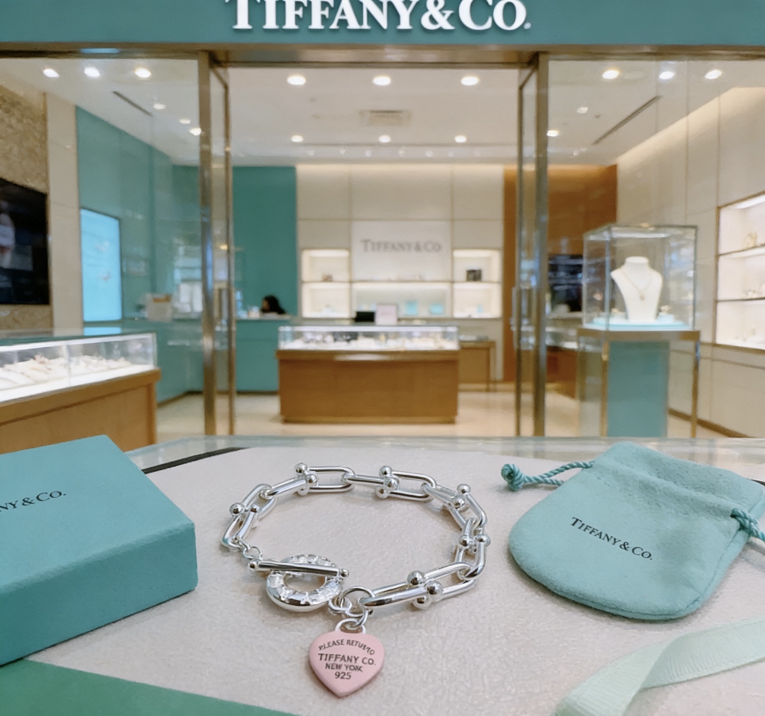 蒂芙尼手链🩵 TIFFNY&CO. 专柜精工银版本 明星同款 原版复刻 纯手工打造 ～正品开模💝潮流时尚