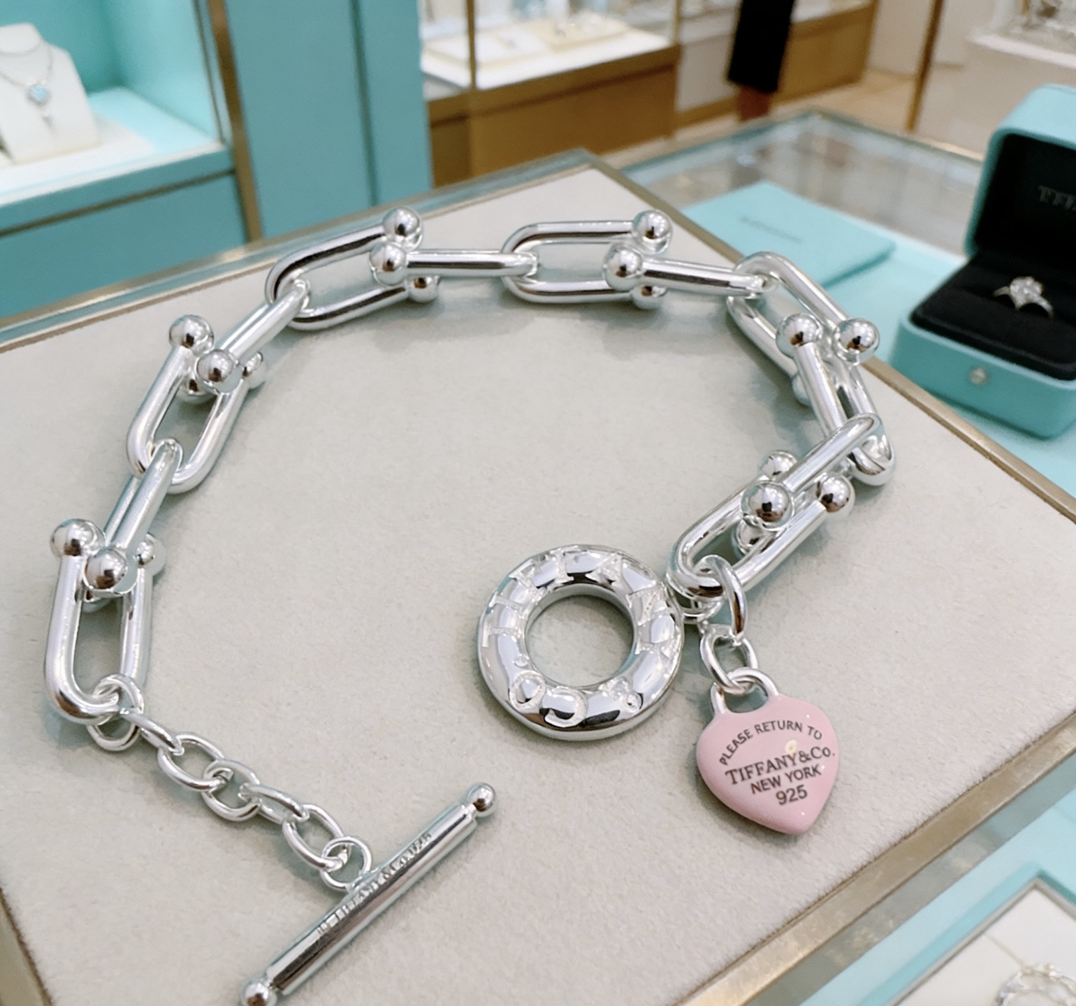 蒂芙尼手链🩵 TIFFNY&CO. 专柜精工银版本 明星同款 原版复刻 纯手工打造 ～正品开模💝潮流时尚