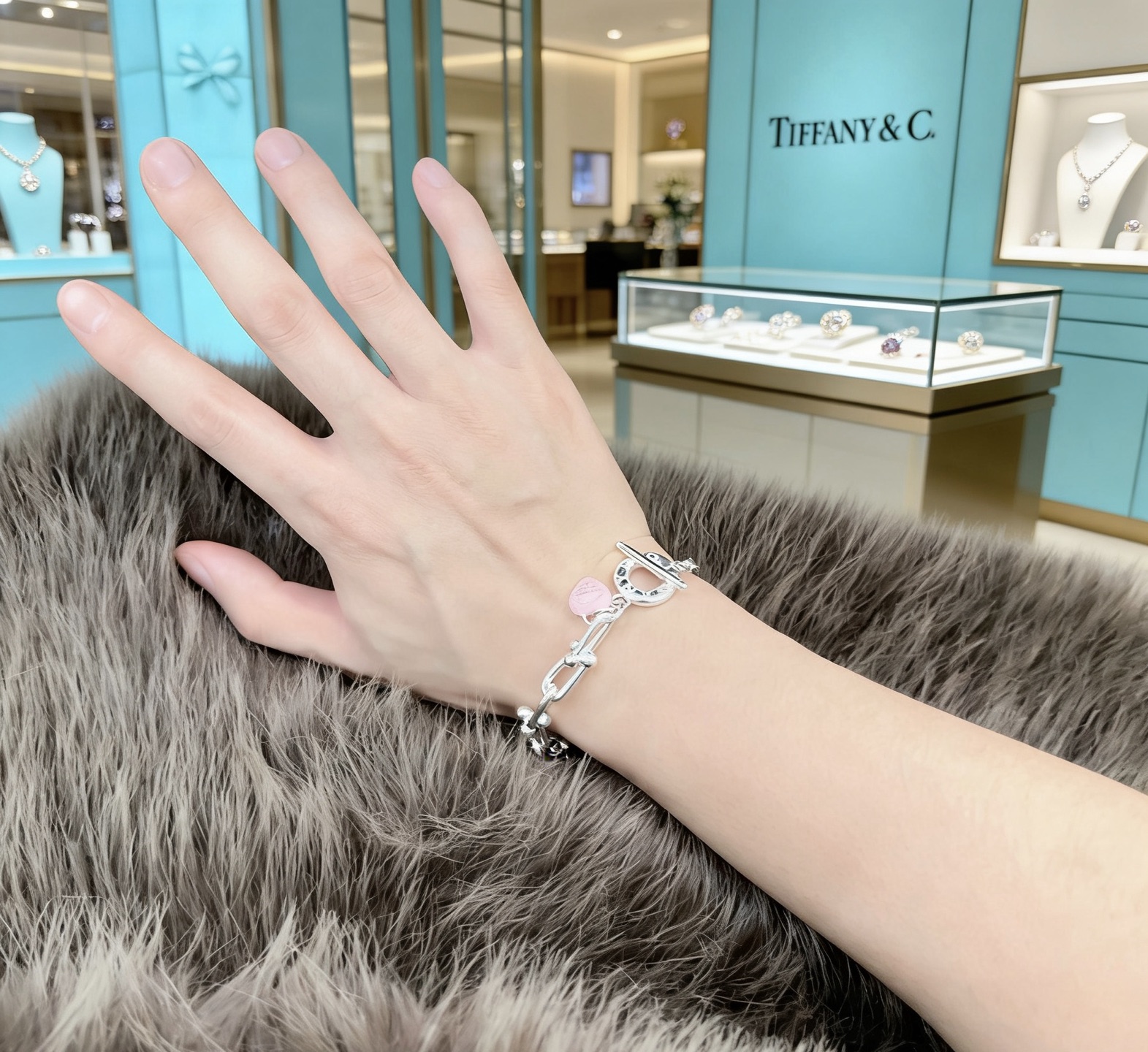 蒂芙尼手链🩵 TIFFNY&CO. 专柜精工银版本 明星同款 原版复刻 纯手工打造 ～正品开模💝潮流时尚