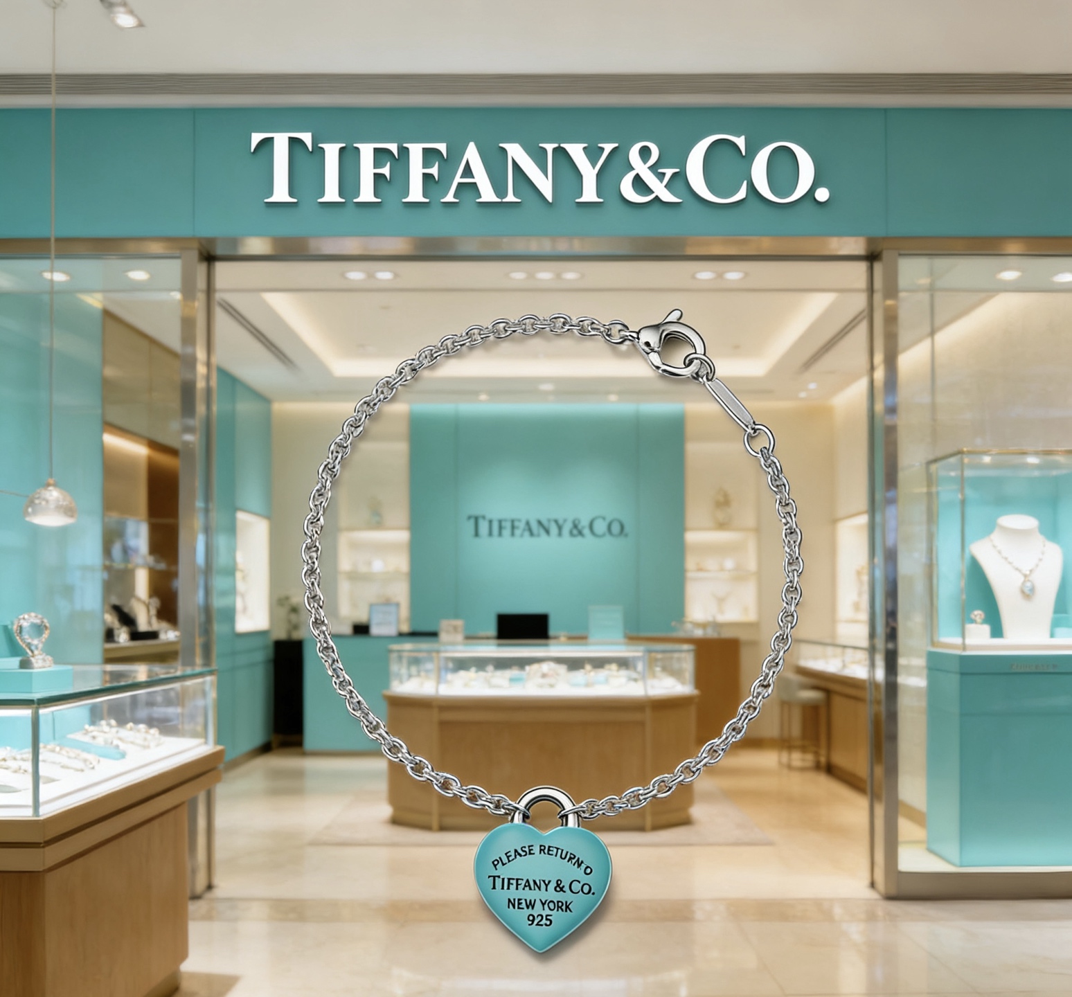 Tiffany & Co. 蒂芙尼 TIFFNY&CO 精工银版本手链