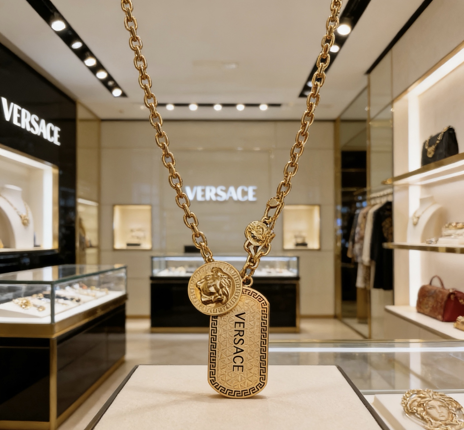 Versace 高品质范思哲项链美杜莎头像 新款开模