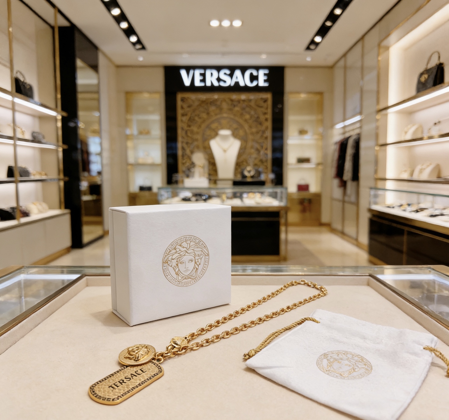 Versace 高品质范思哲项链美杜莎头像 新款开模