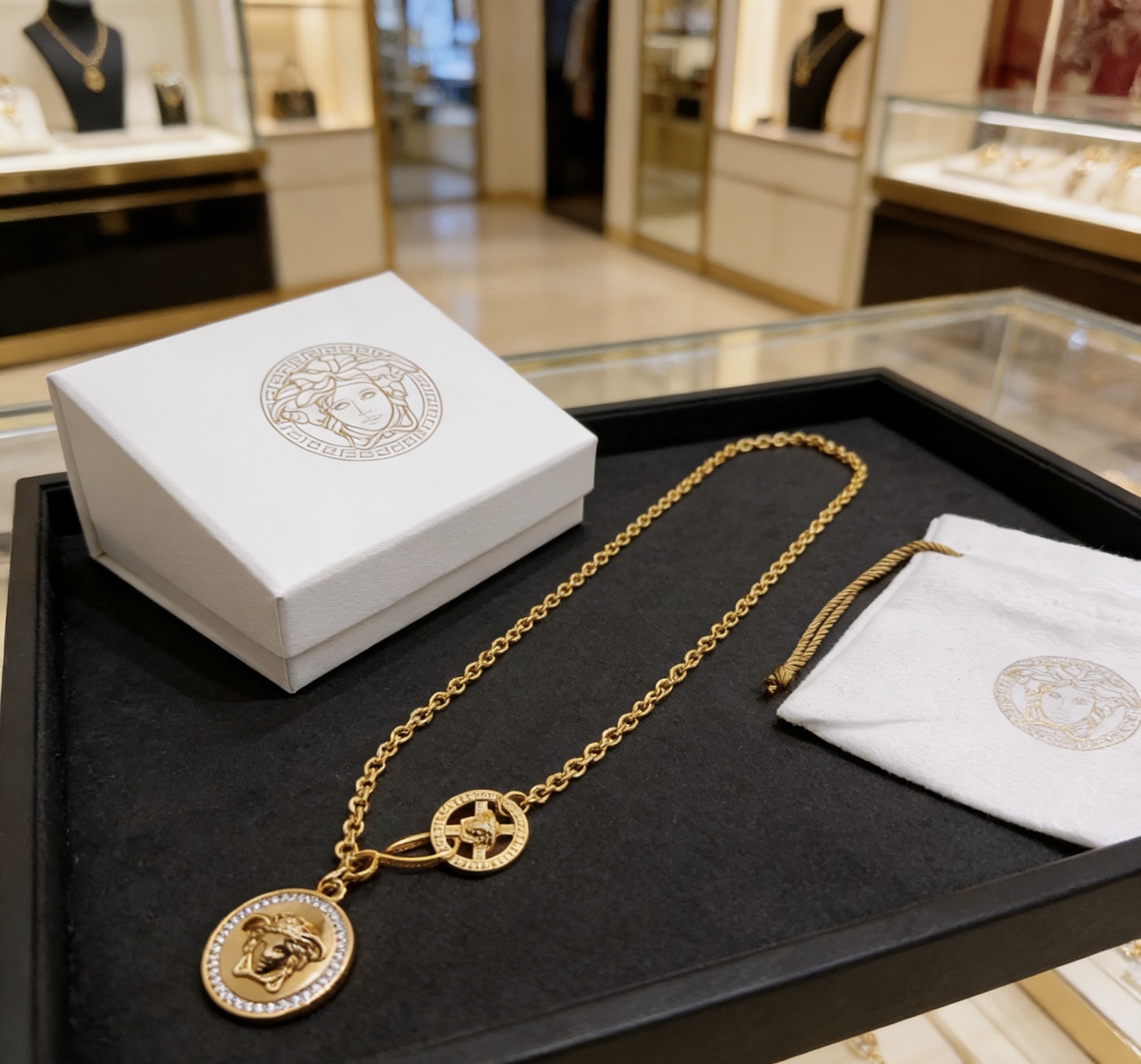 Versace 高品质范思哲项链美杜莎头像 新款开模