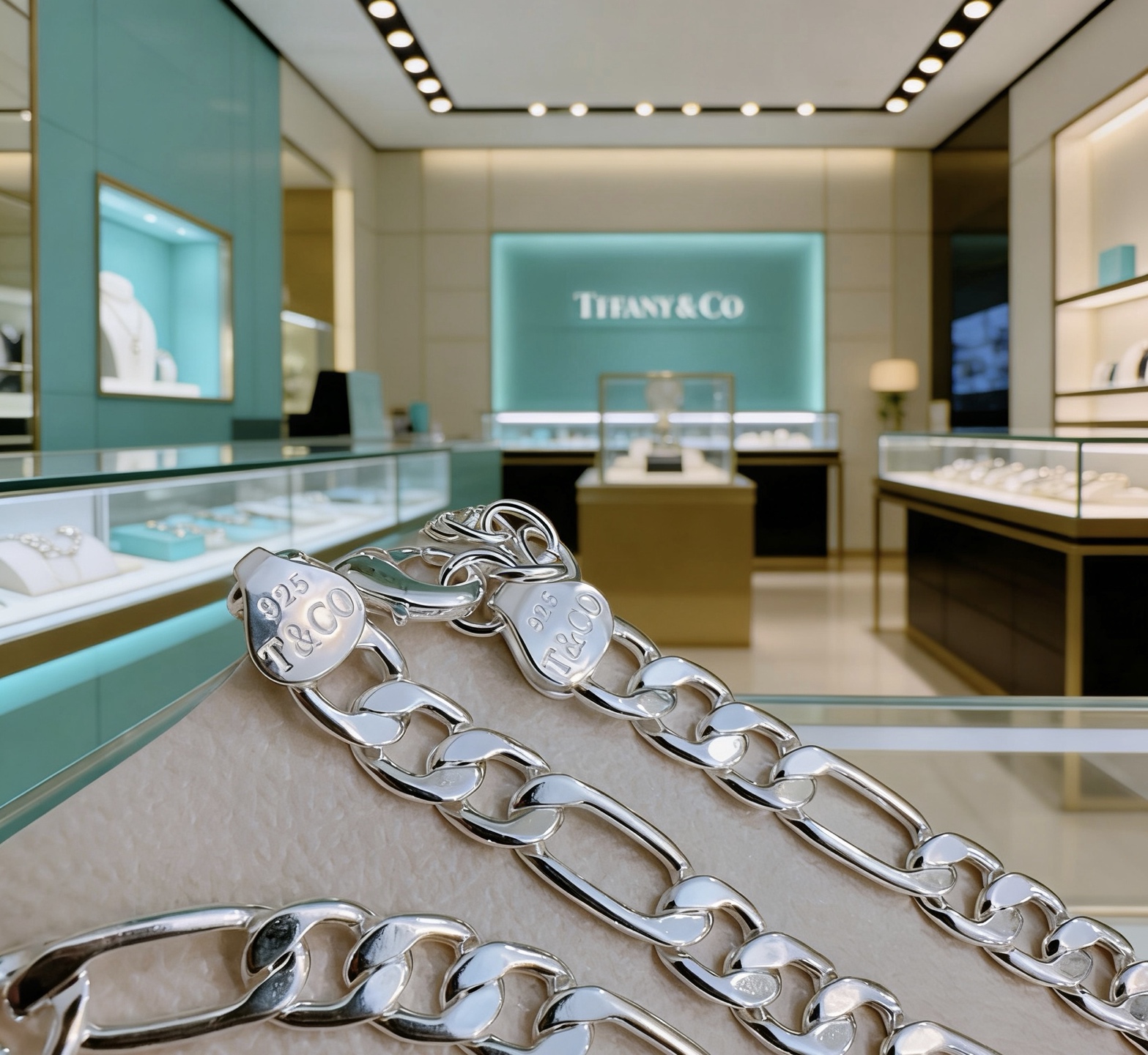 Tiffany & Co. 蒂芙尼项链TIFFNY&CO 精工银版本